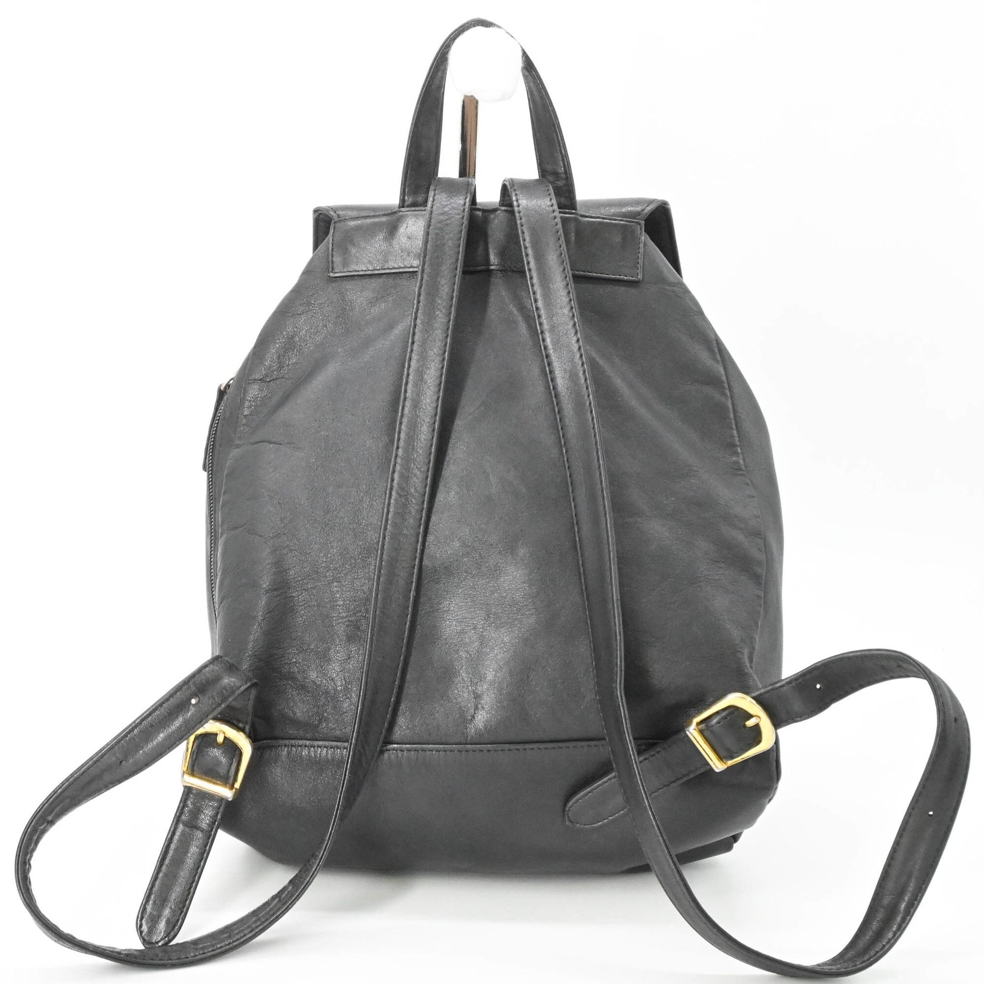 Leather Backpack (Pre-Owned) - Versace - Modalova