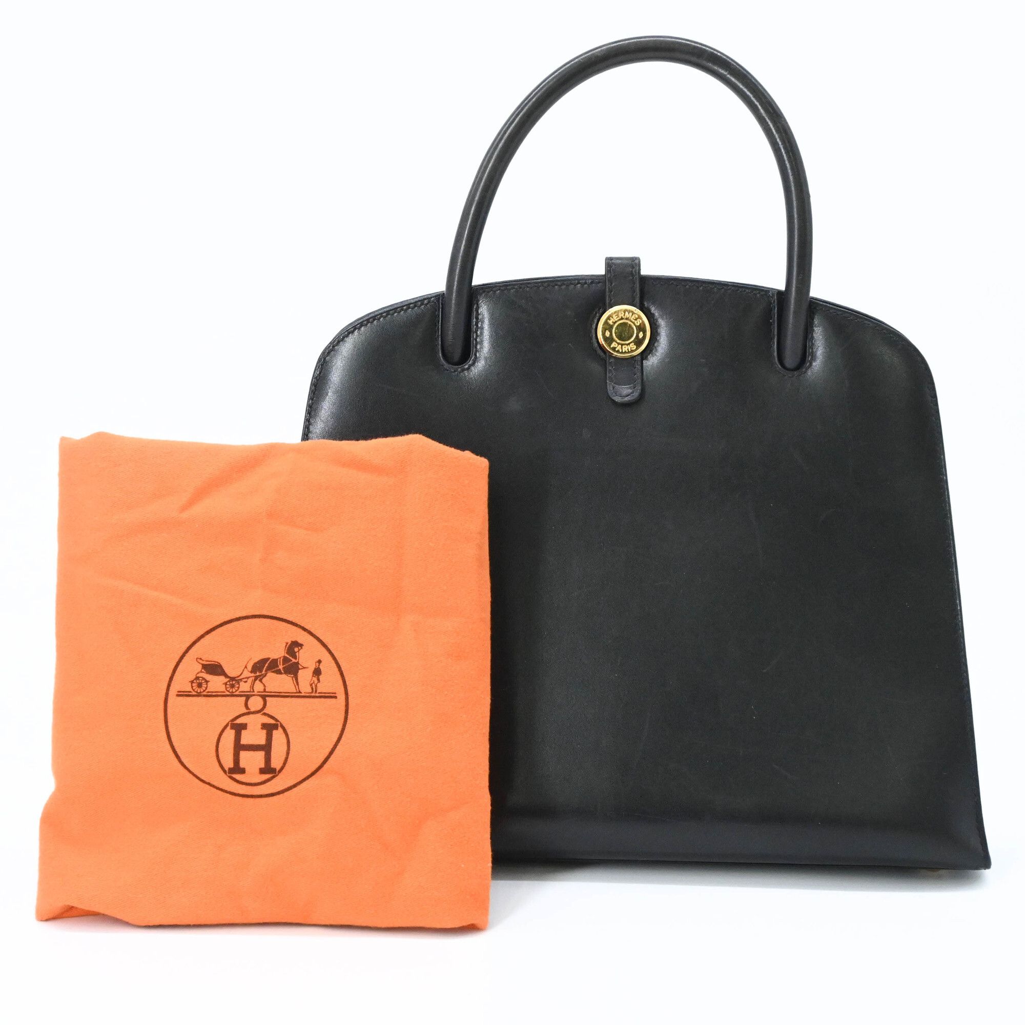 Dalvy Box Calf Leather Handbag (Pre-Owned) - Hermes - Modalova
