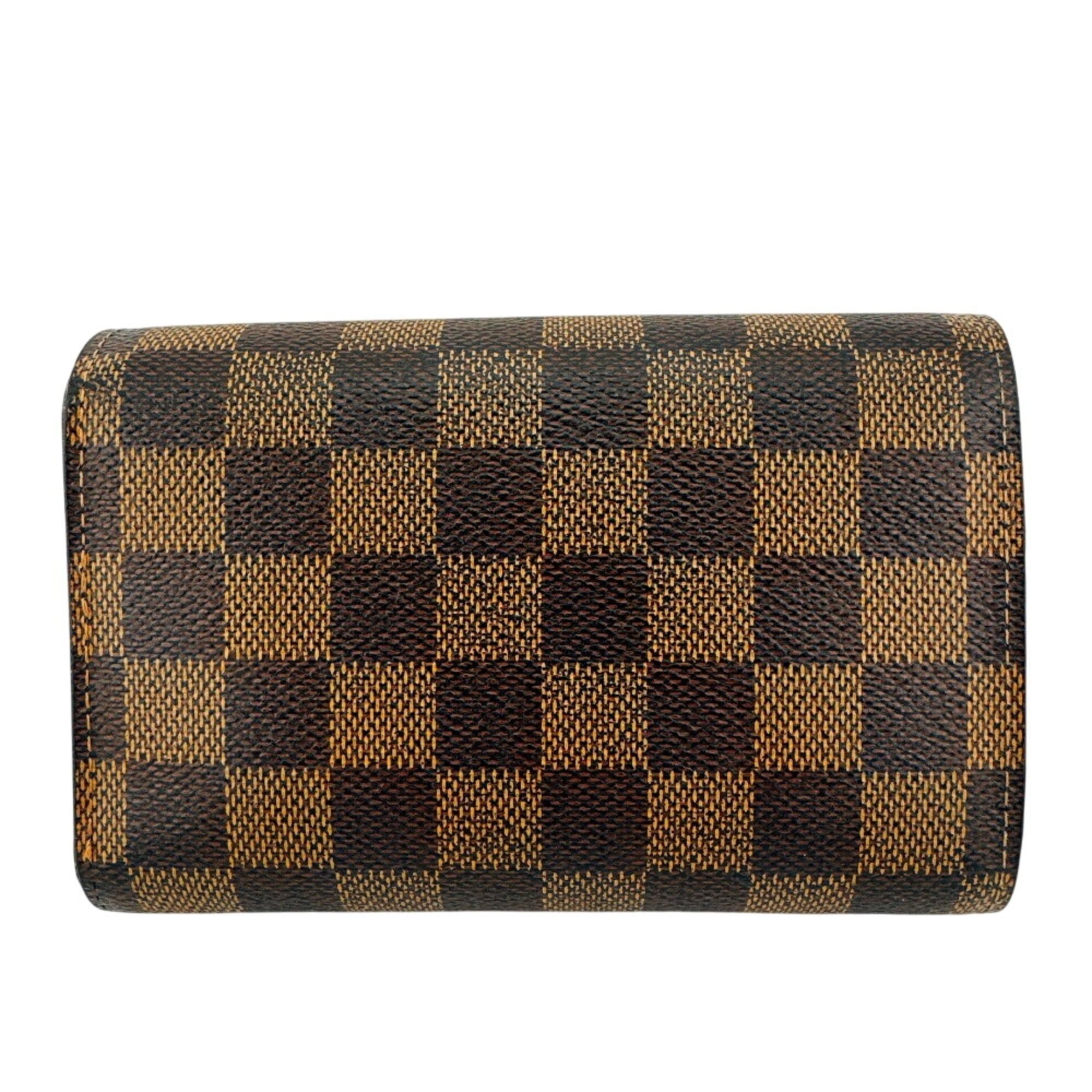 Damier Leather Wallet (Tri-Fold) (Pre-Owned) - Louis Vuitton - Modalova