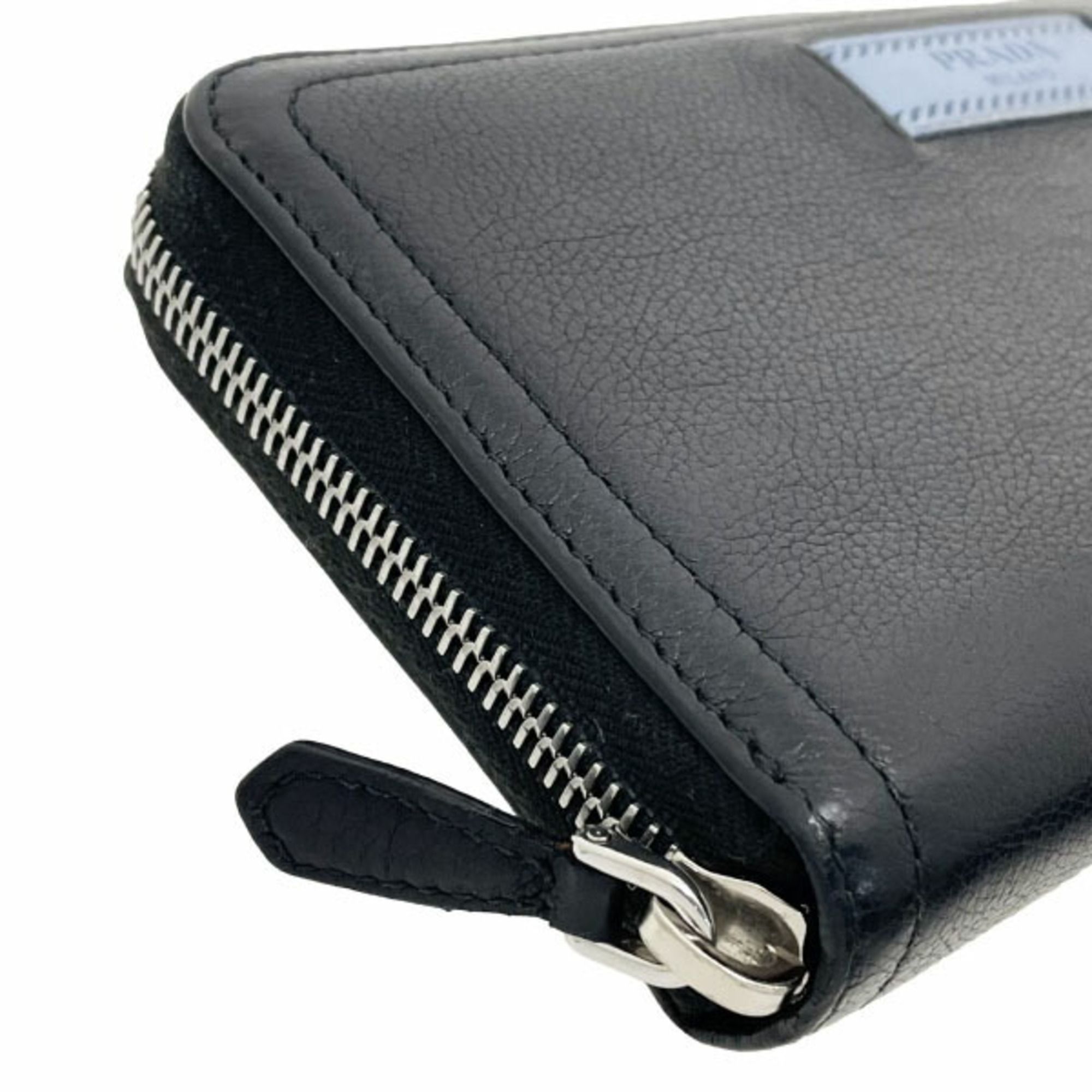 Leather Long Wallet (Bi-Fold) (Pre-Owned) - Prada - Modalova