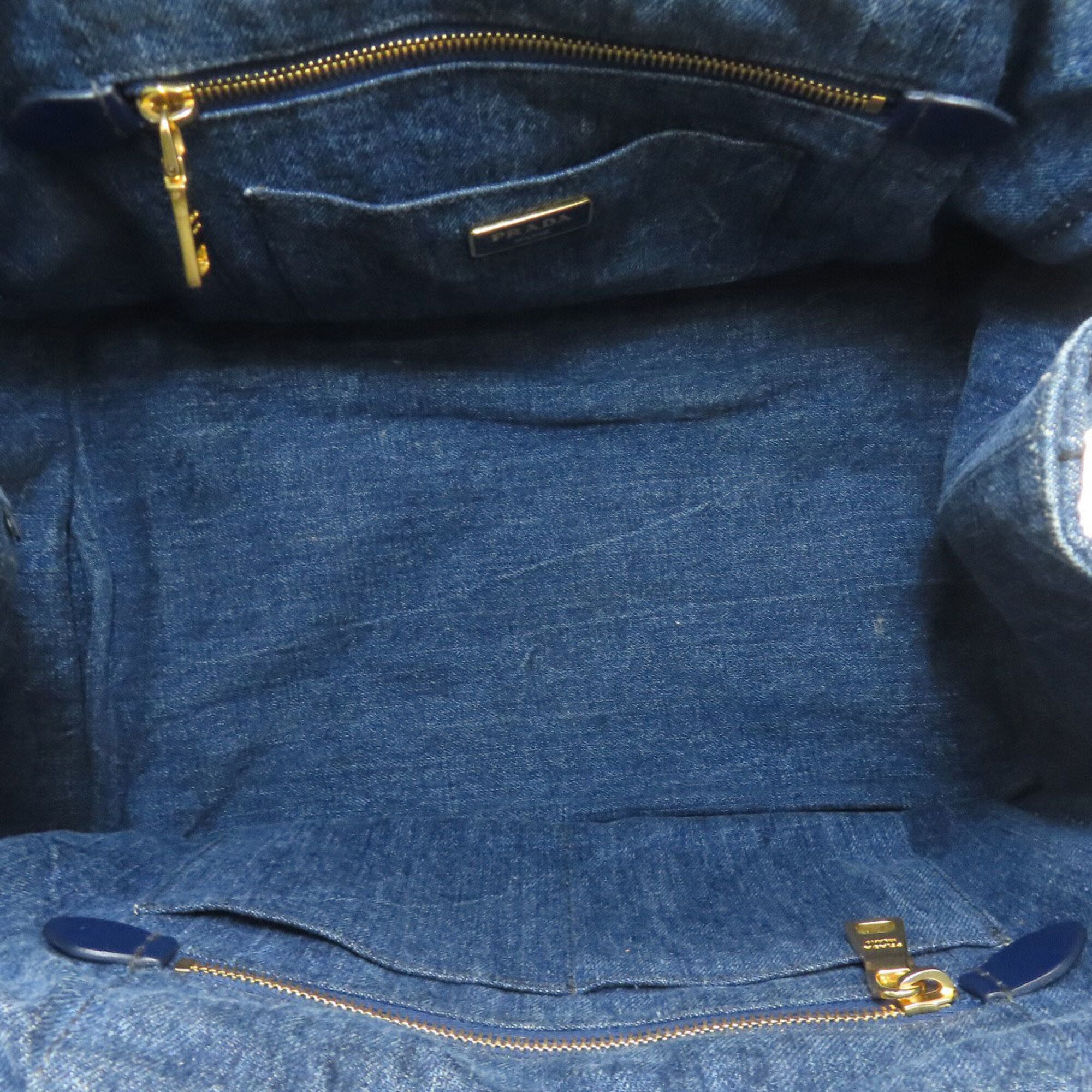 Denim Tote Bag (Pre-Owned) - Prada - Modalova