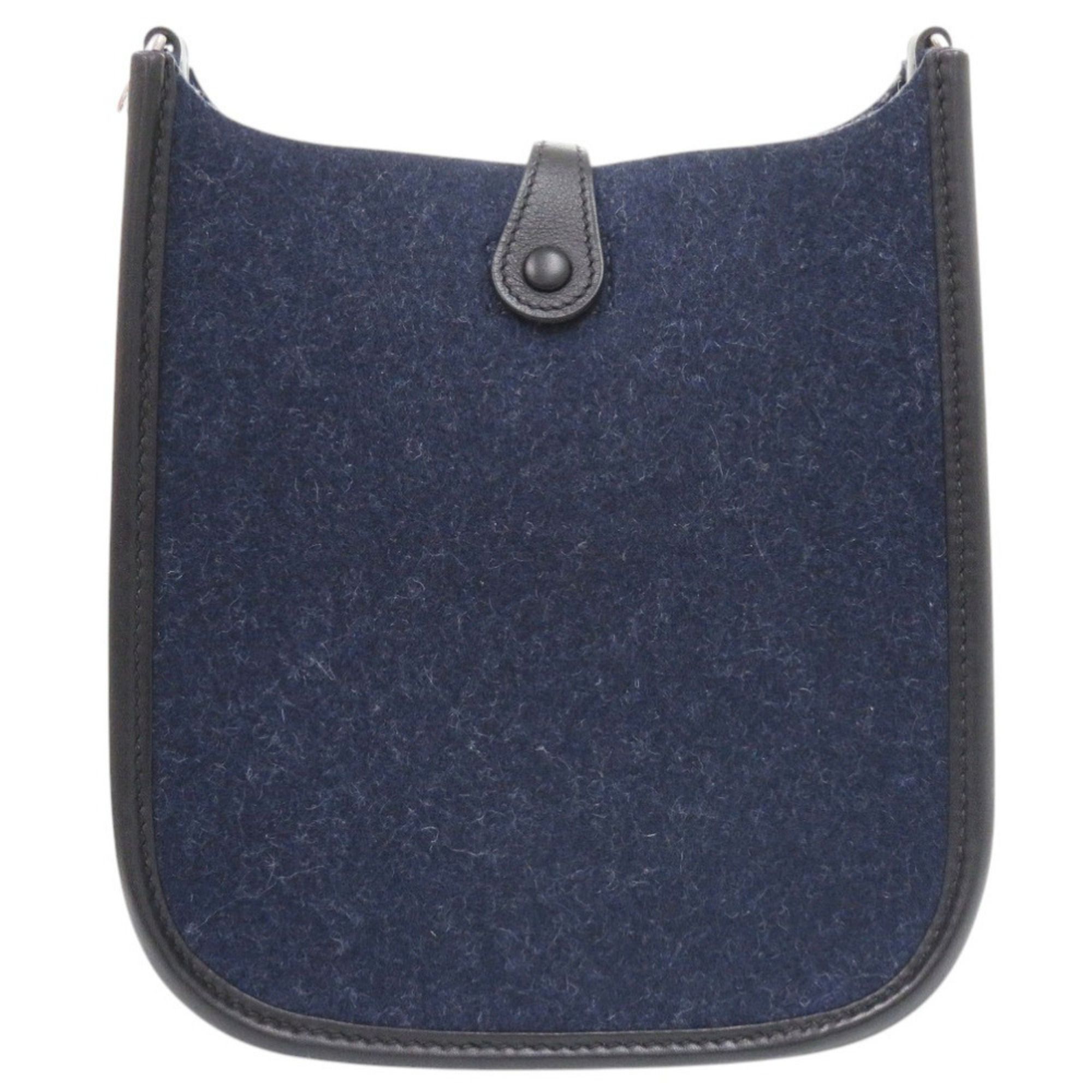 Nuit Felt Swift Leather Shoulder Bag (Pre-Owned) - Hermes - Modalova