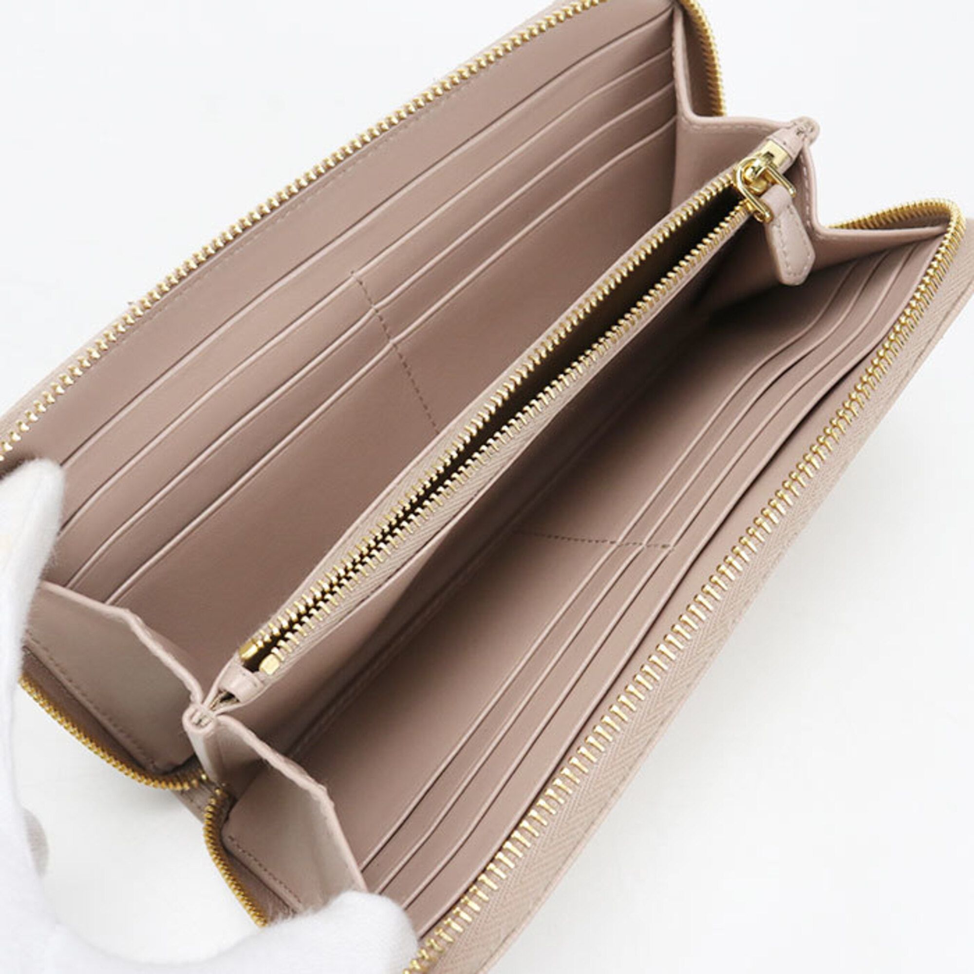 Leather Long Wallet (Bi-Fold) (Pre-Owned) - Prada - Modalova