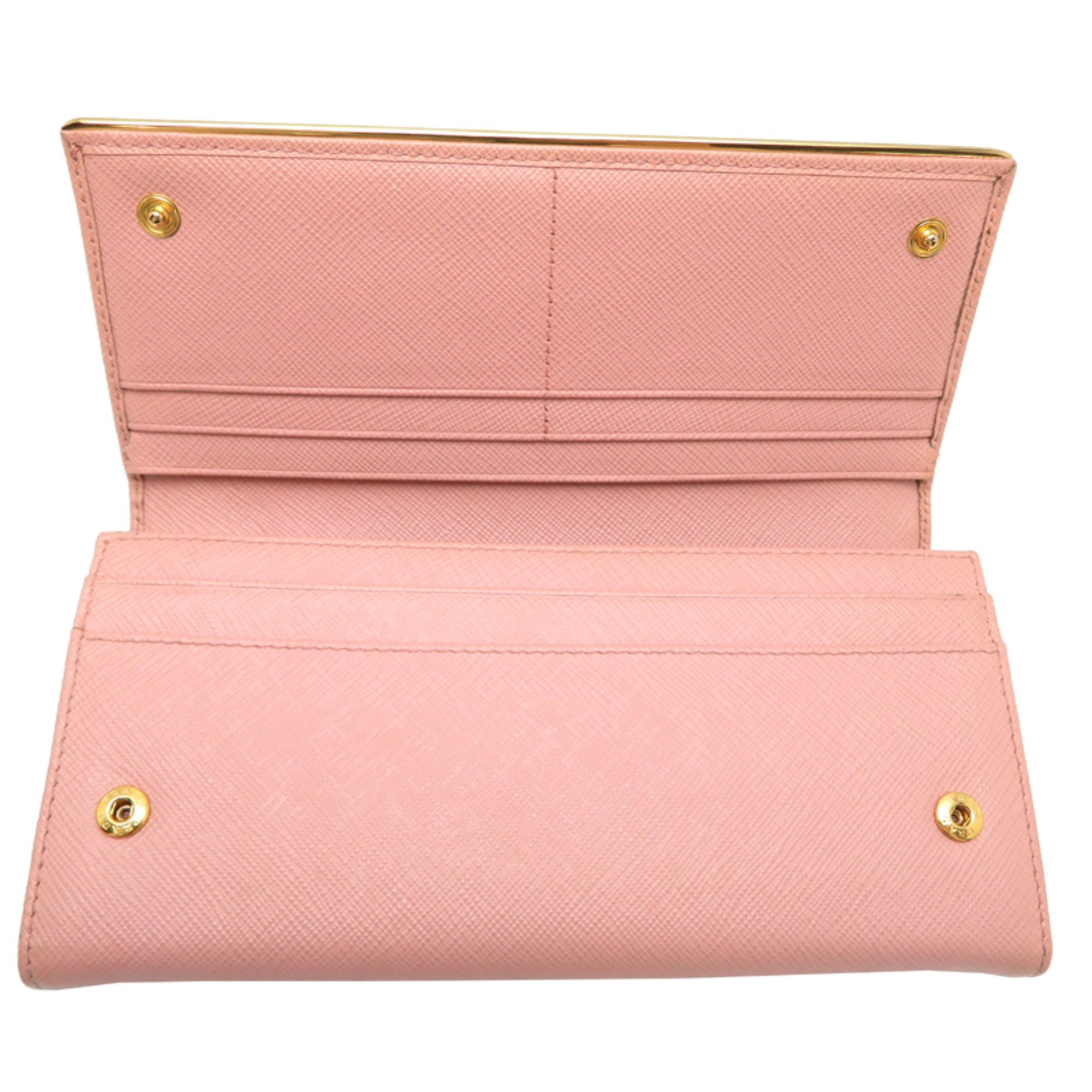 Leather Long Wallet (Bi-Fold) (Pre-Owned) - Prada - Modalova