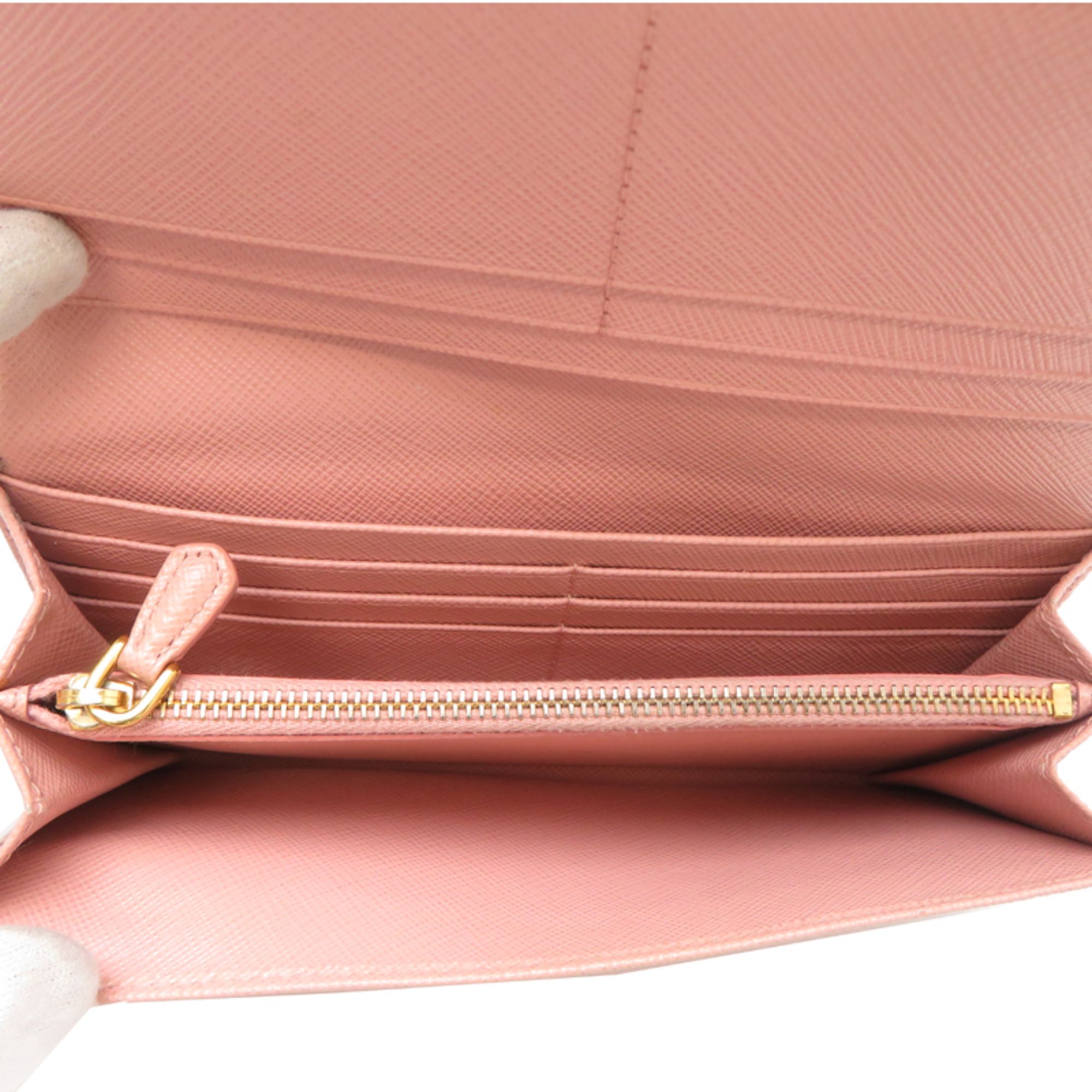 Leather Long Wallet (Bi-Fold) (Pre-Owned) - Prada - Modalova