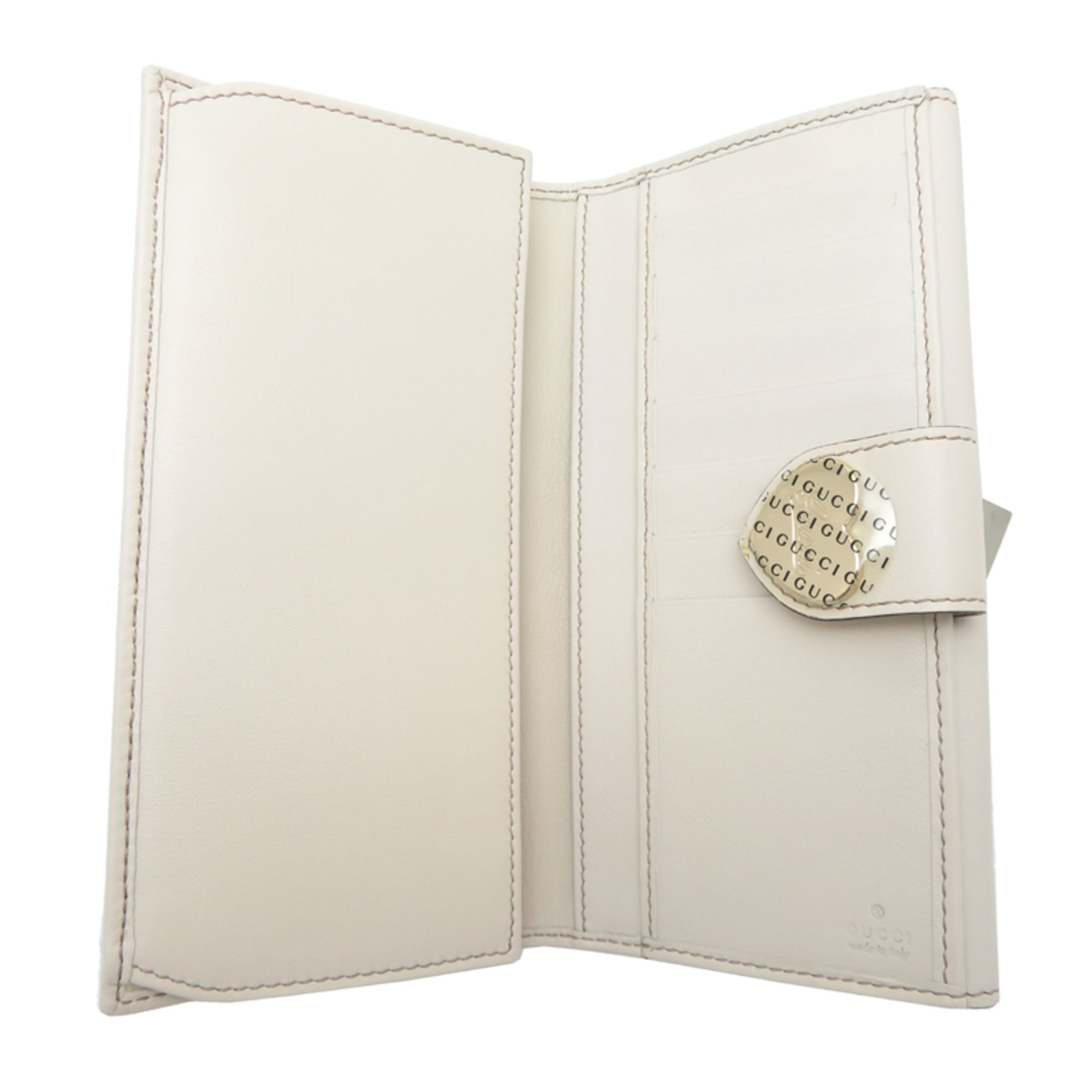 Canvas Leather Long Wallet (Bi-Fold) (Pre-Owned) - Gucci - Modalova
