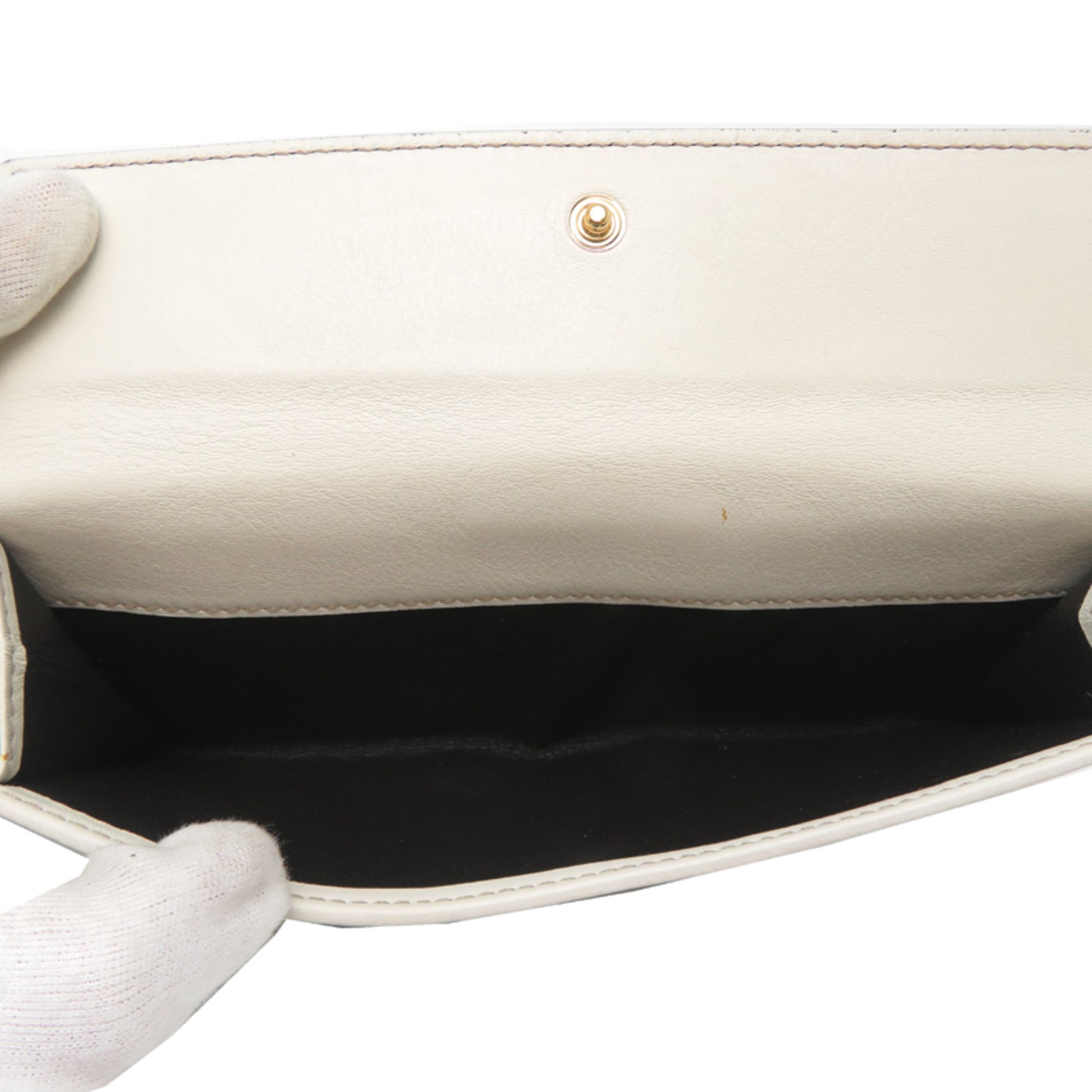 Canvas Leather Long Wallet (Bi-Fold) (Pre-Owned) - Gucci - Modalova