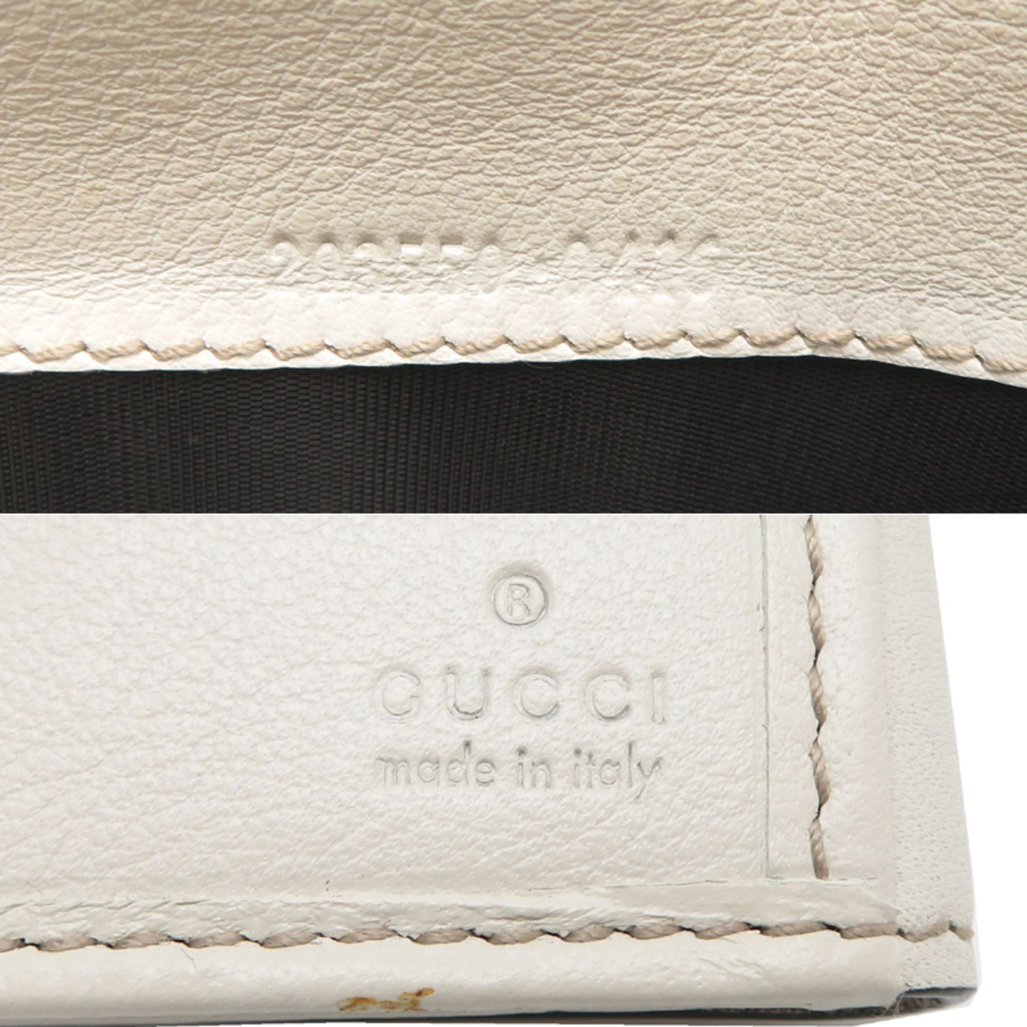 Canvas Leather Long Wallet (Bi-Fold) (Pre-Owned) - Gucci - Modalova