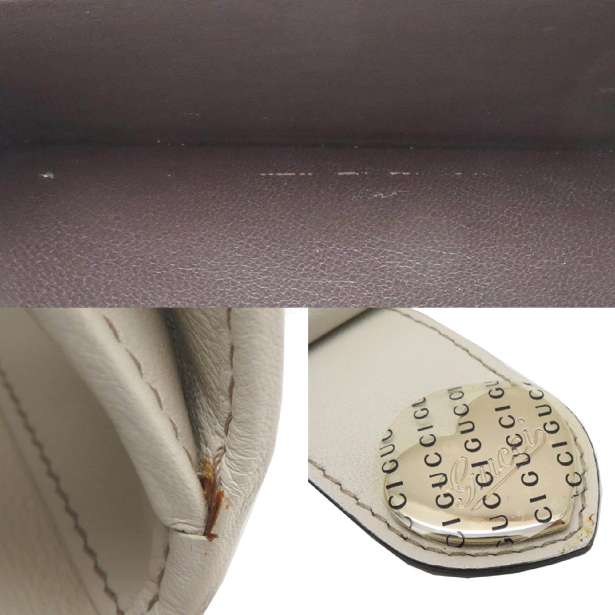 Canvas Leather Long Wallet (Bi-Fold) (Pre-Owned) - Gucci - Modalova