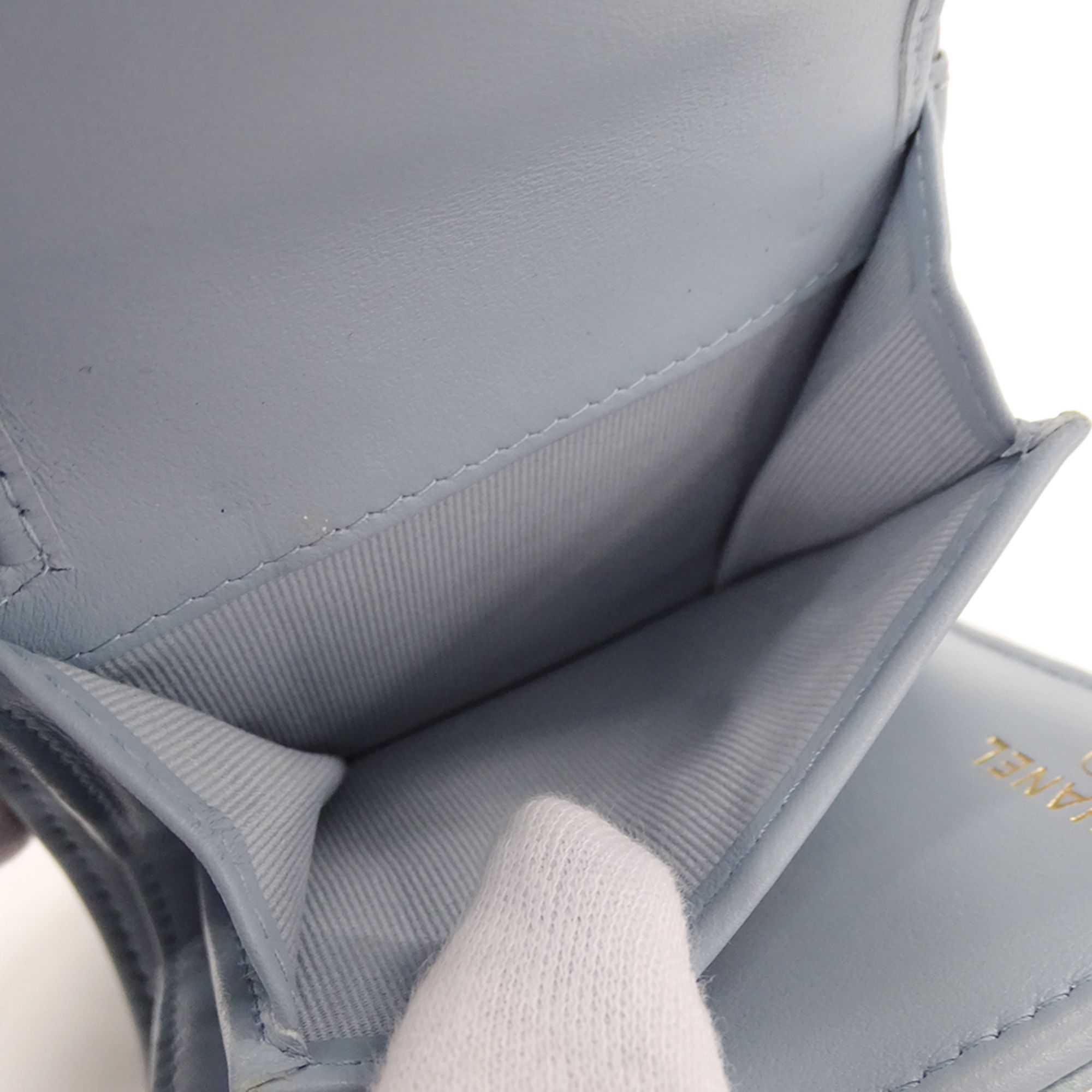 Grained Calfskin Wallet (Tri-Fold) (Pre-Owned) - Chanel - Modalova