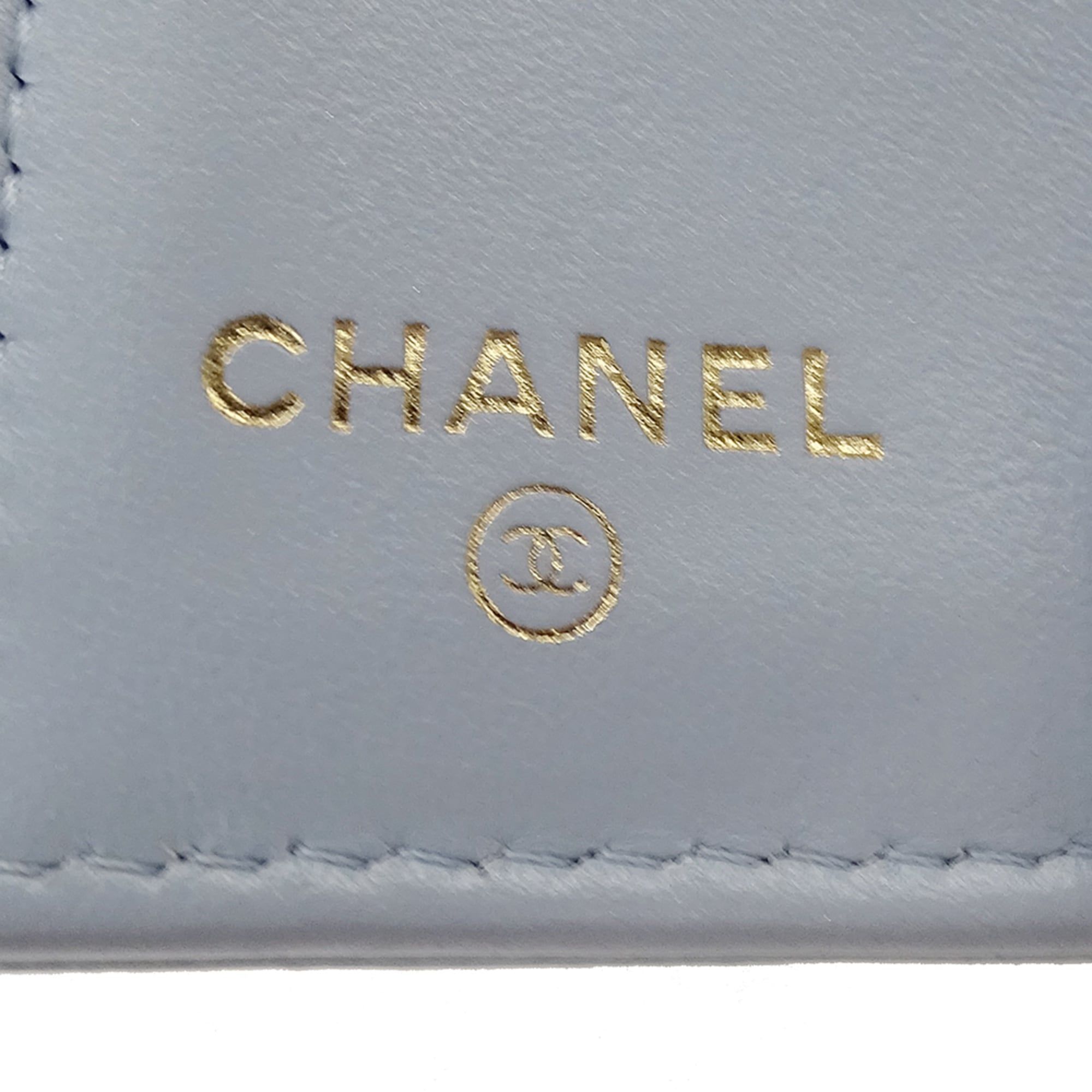 Grained Calfskin Wallet (Tri-Fold) (Pre-Owned) - Chanel - Modalova