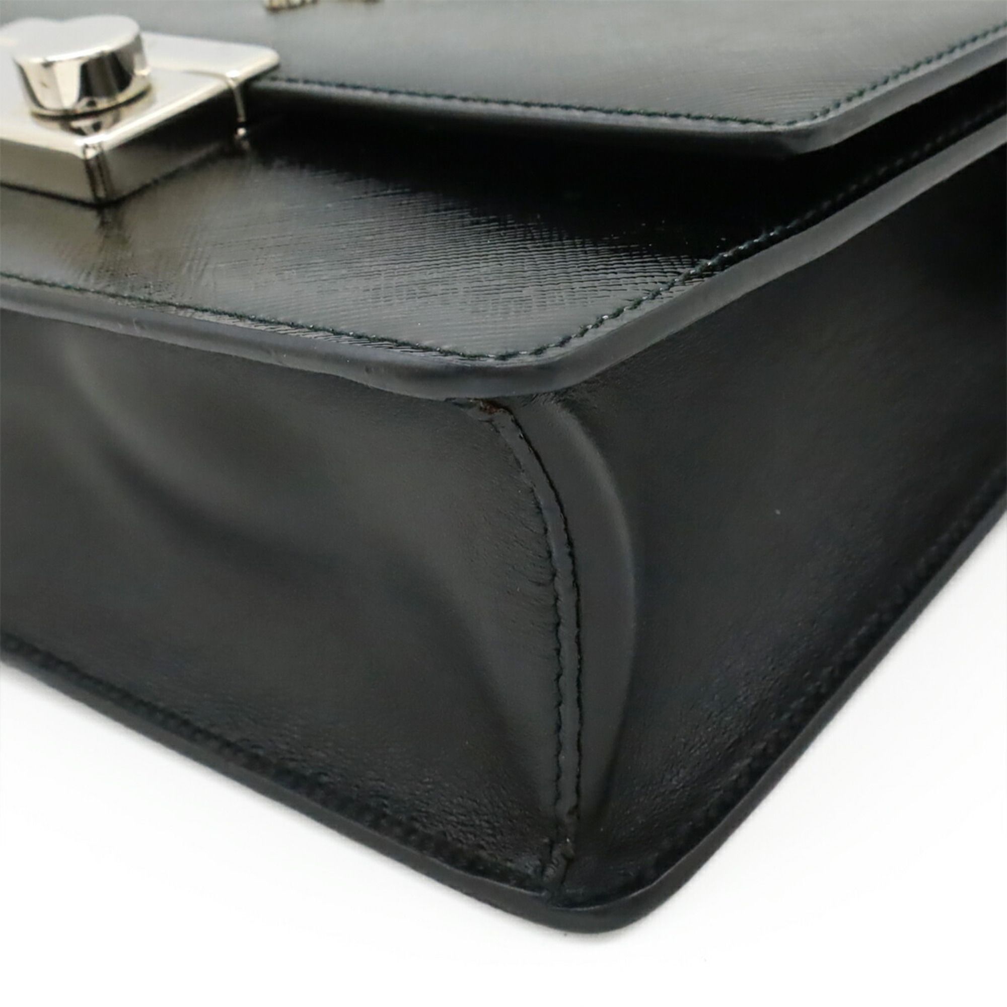 Leather Clutch Bag Shoulder Bag (Pre-Owned) - Prada - Modalova