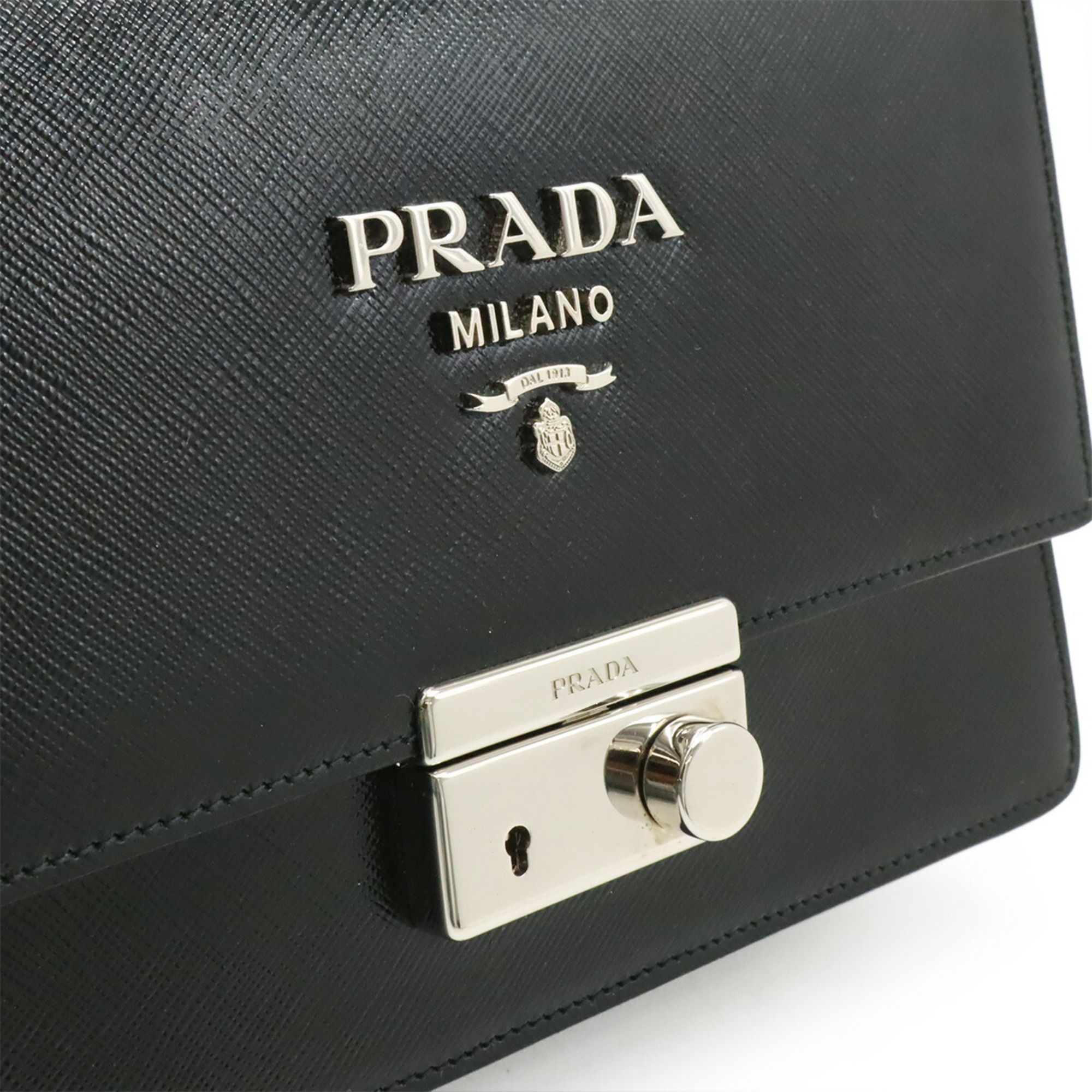 Leather Clutch Bag Shoulder Bag (Pre-Owned) - Prada - Modalova