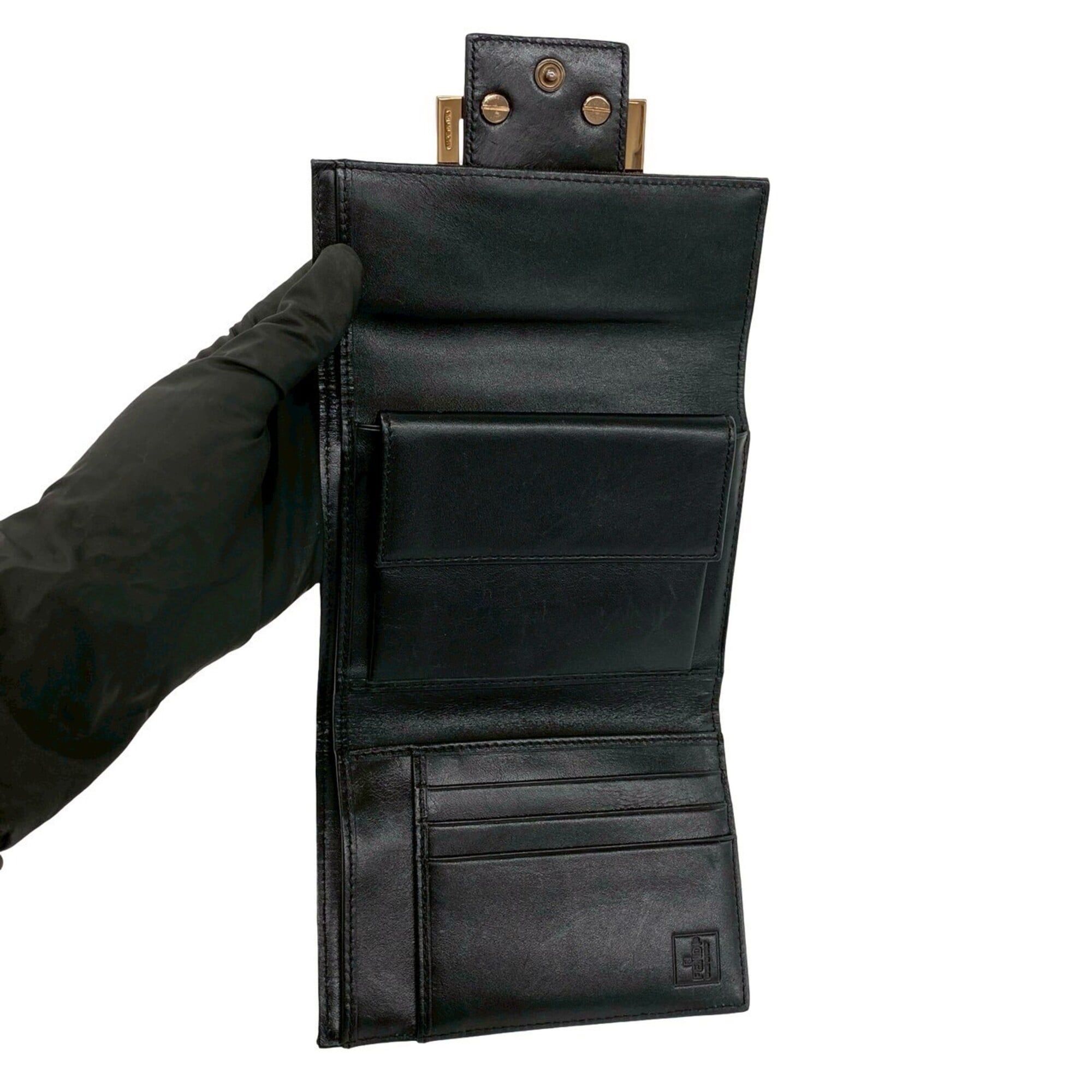 Canvas Leather Wallet (Tri-Fold) (Pre-Owned) - Fendi - Modalova