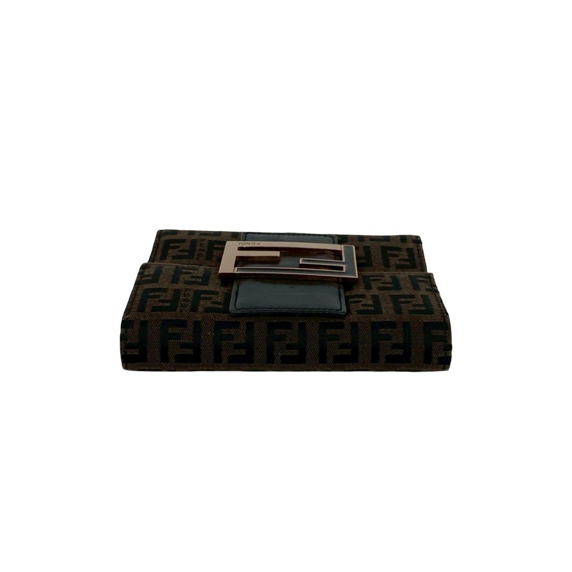 Canvas Leather Wallet (Tri-Fold) (Pre-Owned) - Fendi - Modalova