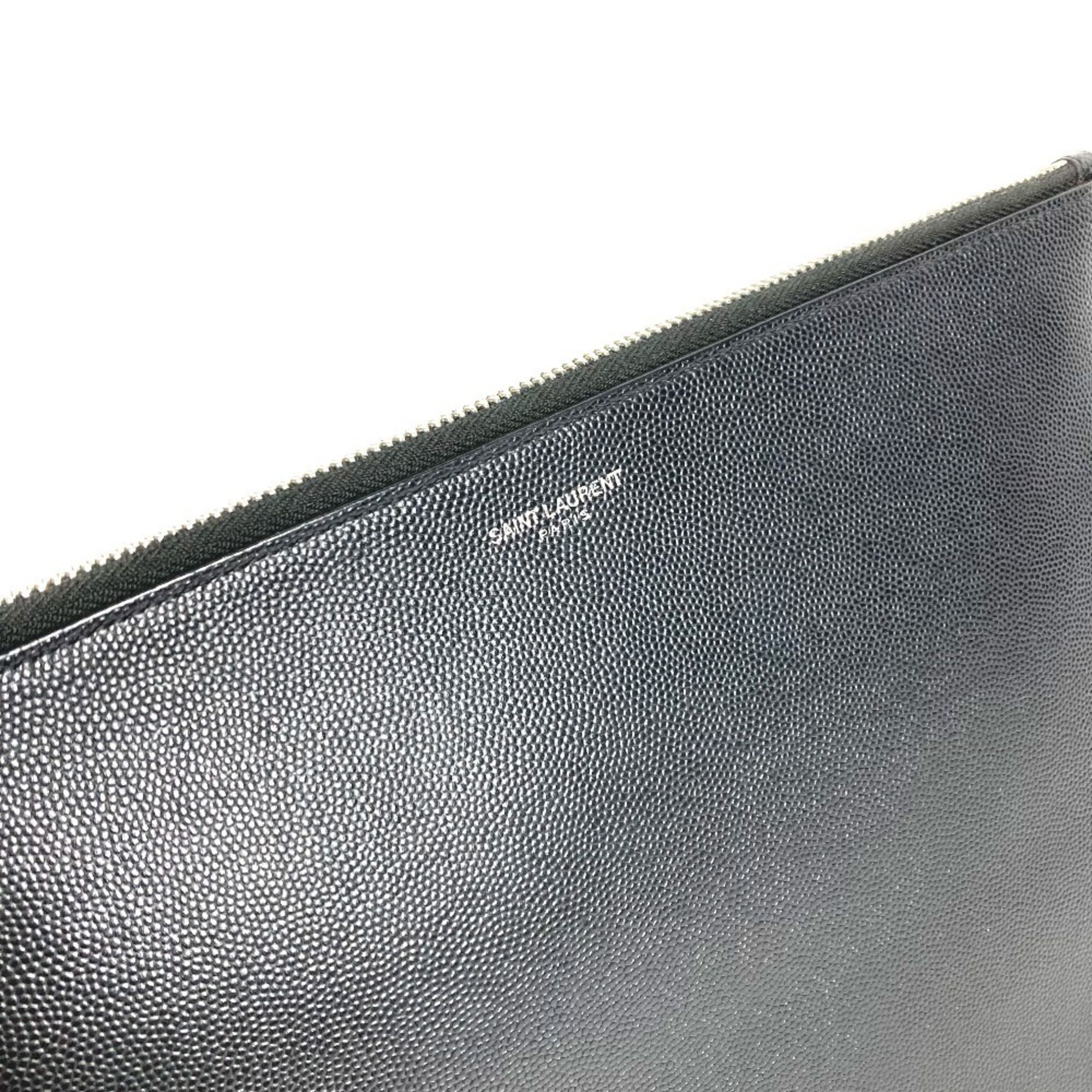 Leather Clutch Bag Pouch (Pre-Owned) - Saint Laurent - Modalova
