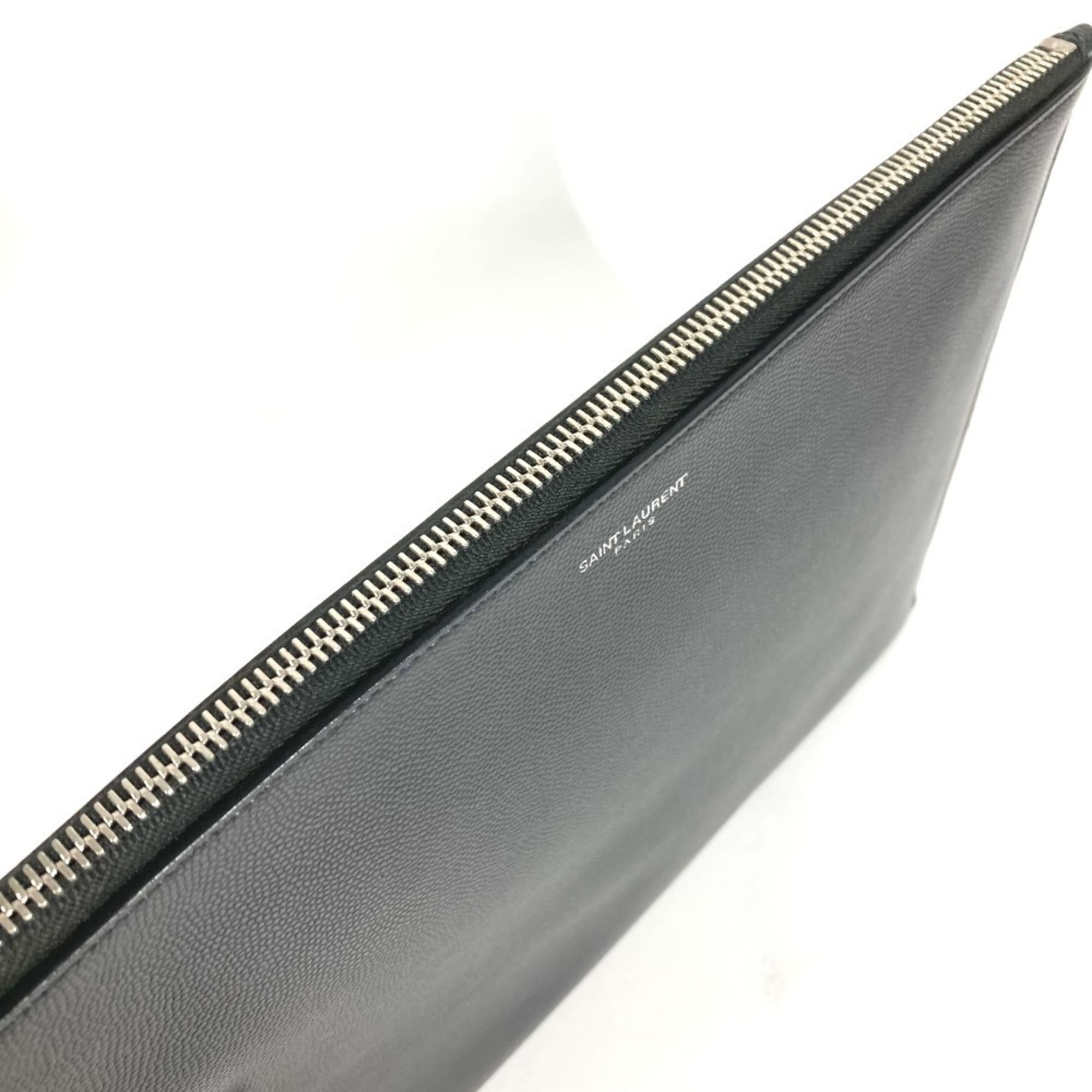 Leather Clutch Bag Pouch (Pre-Owned) - Saint Laurent - Modalova