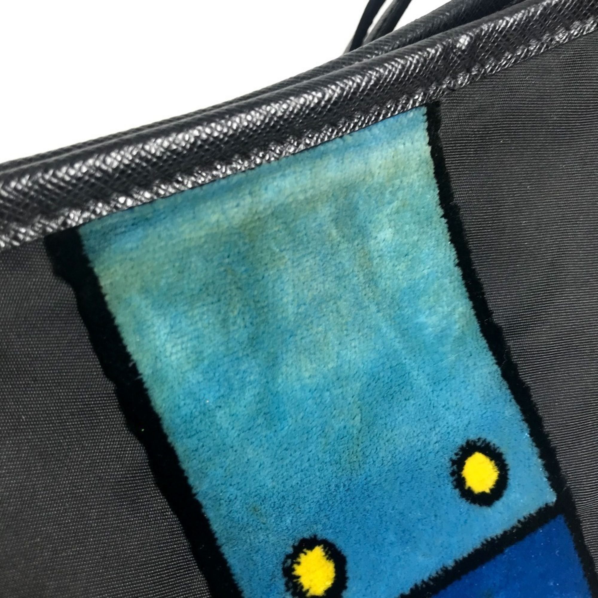 Leather Nylon Shoulder Bag Tote Bag (Pre-Owned) - Prada - Modalova