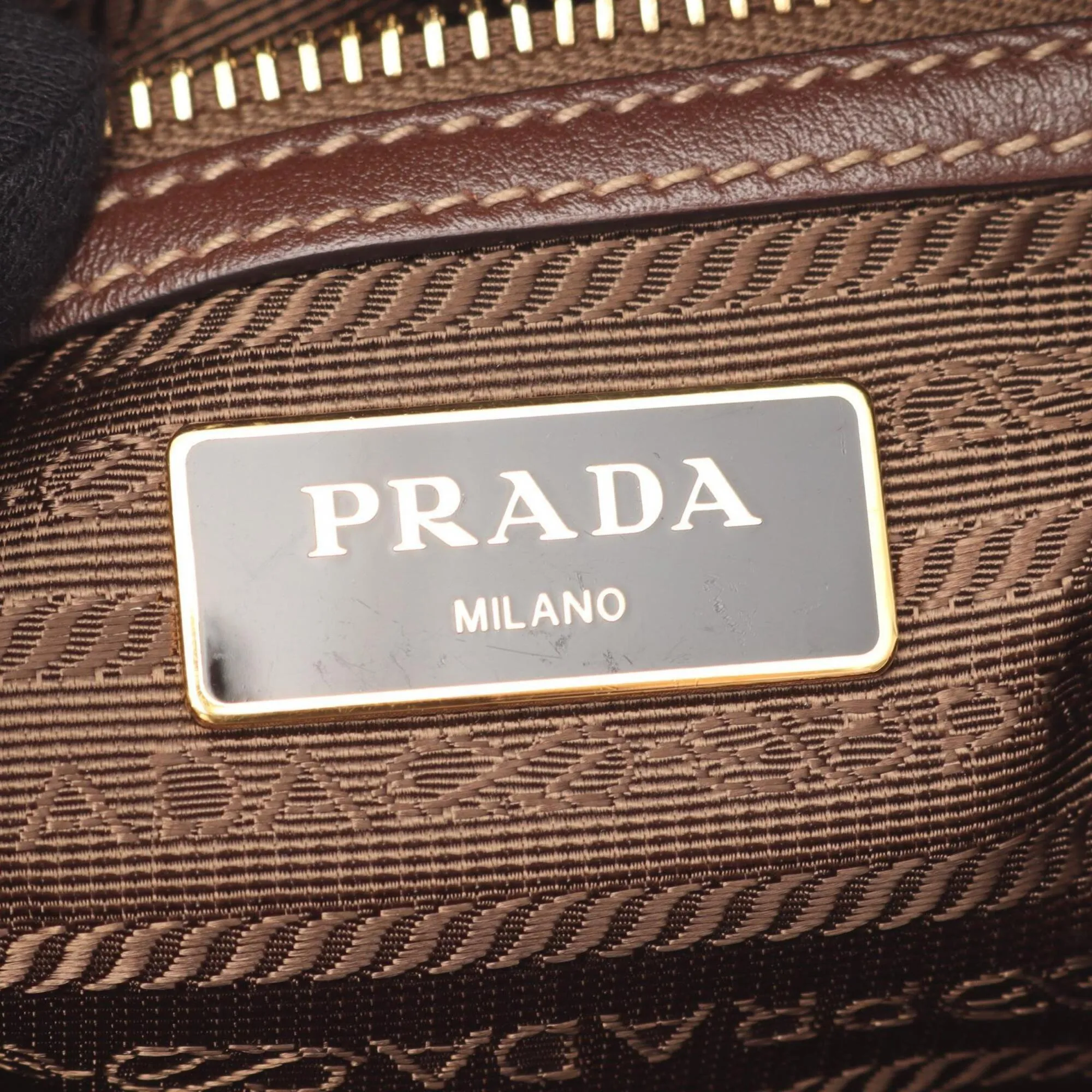 Canvas Leather Handbag Shoulder Bag (Pre-Owned) - Prada - Modalova
