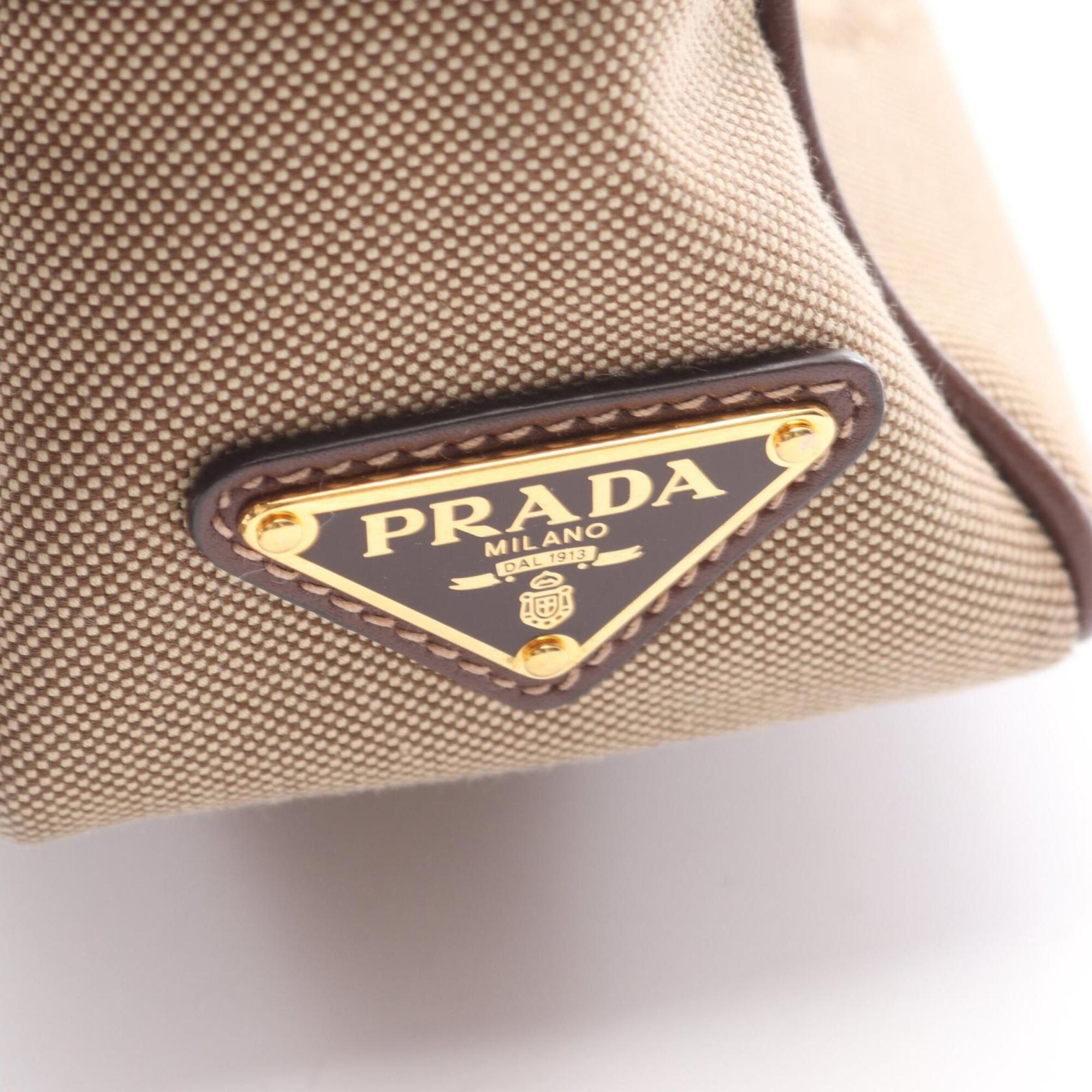 Canvas Leather Handbag Shoulder Bag (Pre-Owned) - Prada - Modalova
