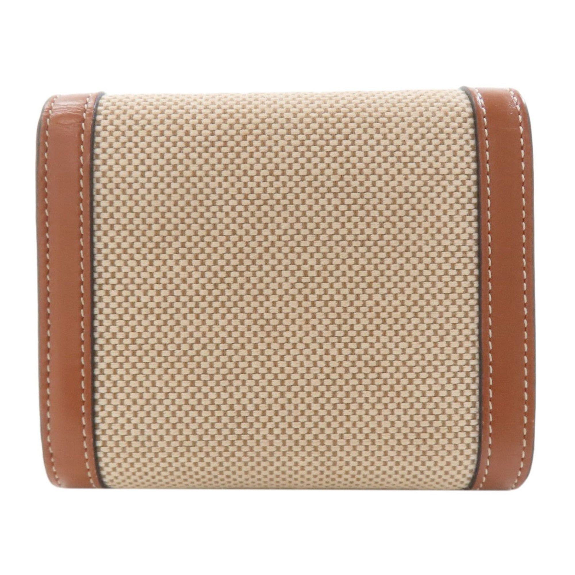 Canvas Leather Wallet (Tri-Fold) (Pre-Owned) - Celine - Modalova
