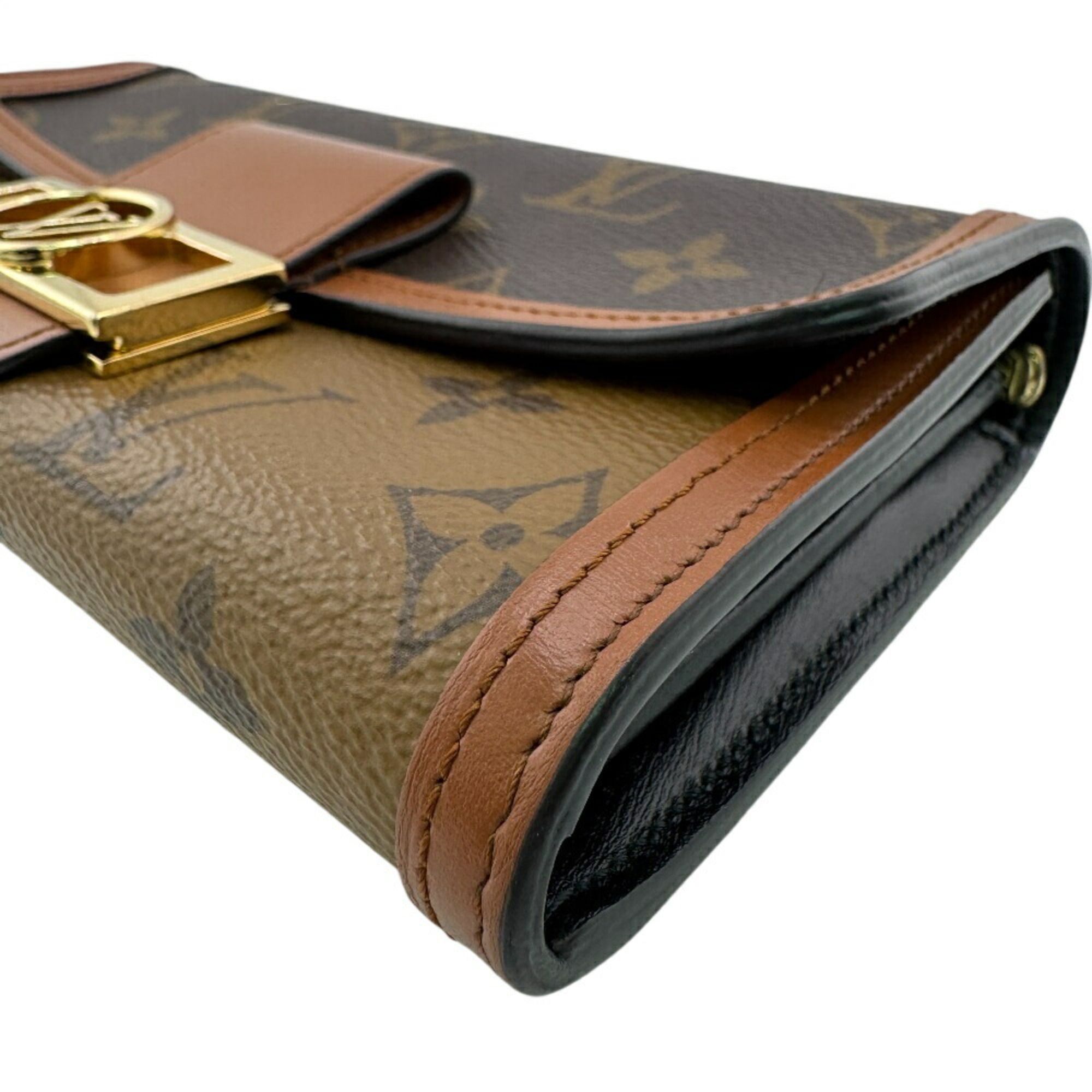 Monogram Reverse Leather Long Wallet (Bi-Fold) (Pre-Owned) - Louis Vuitton - Modalova