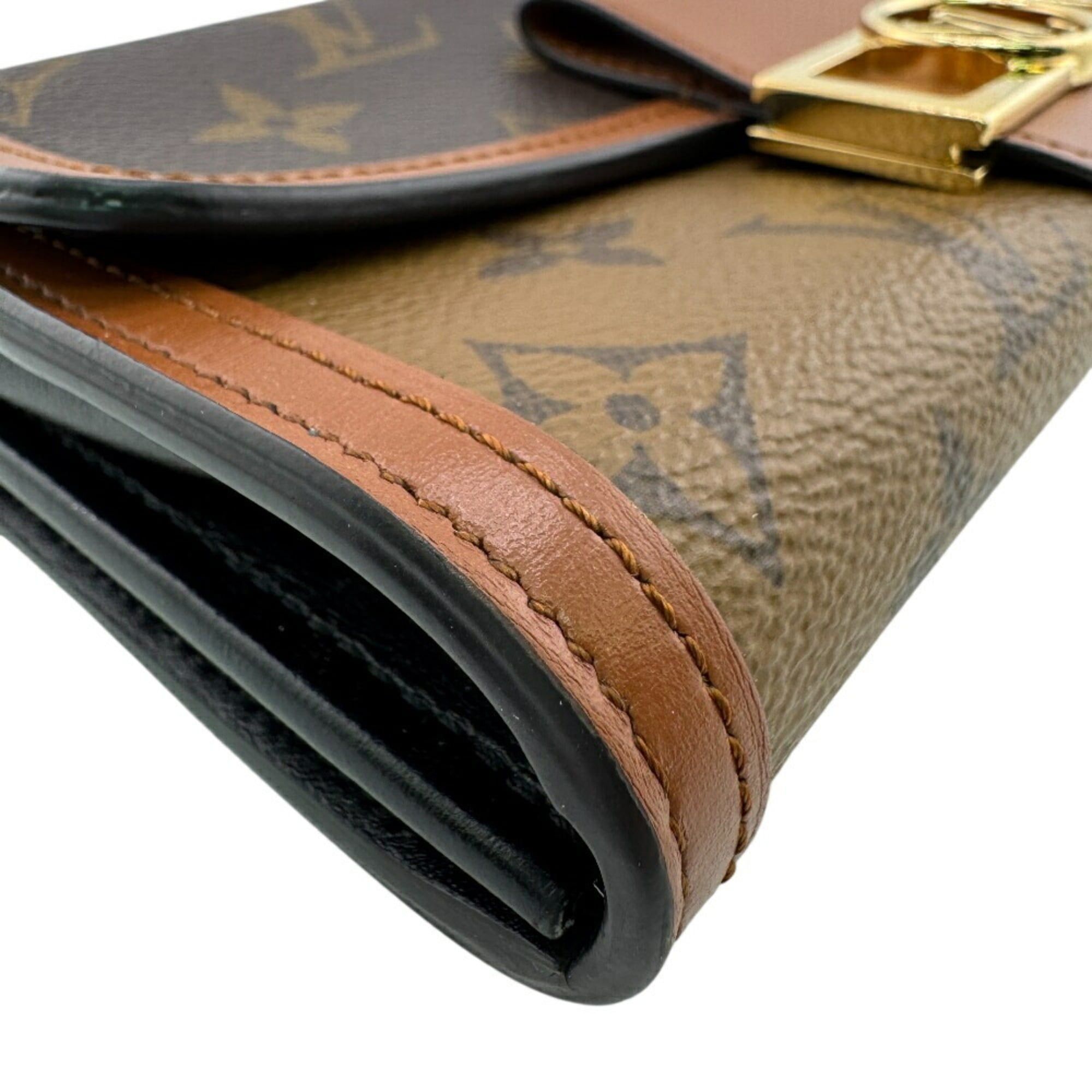 Monogram Reverse Leather Long Wallet (Bi-Fold) (Pre-Owned) - Louis Vuitton - Modalova