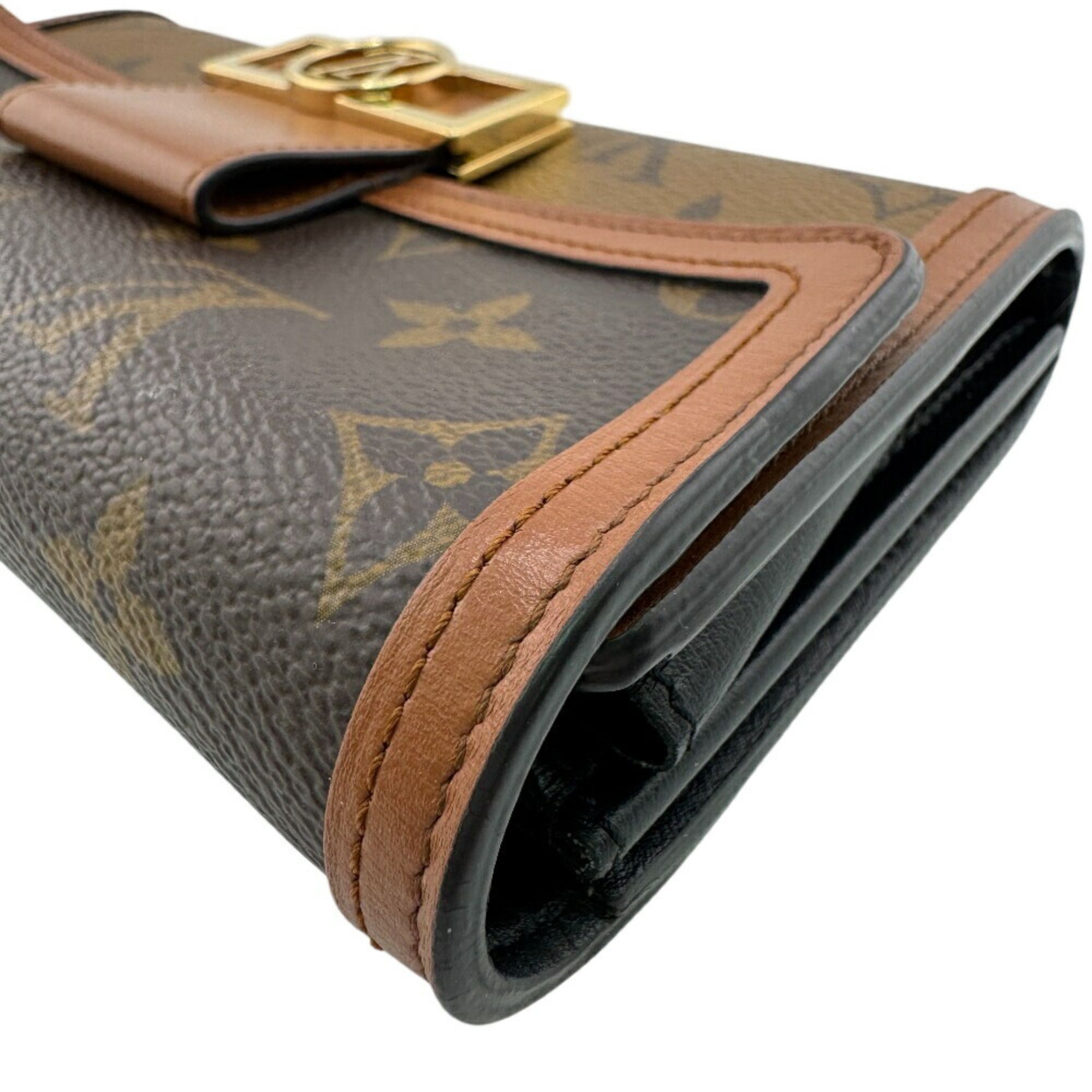 Monogram Reverse Leather Long Wallet (Bi-Fold) (Pre-Owned) - Louis Vuitton - Modalova