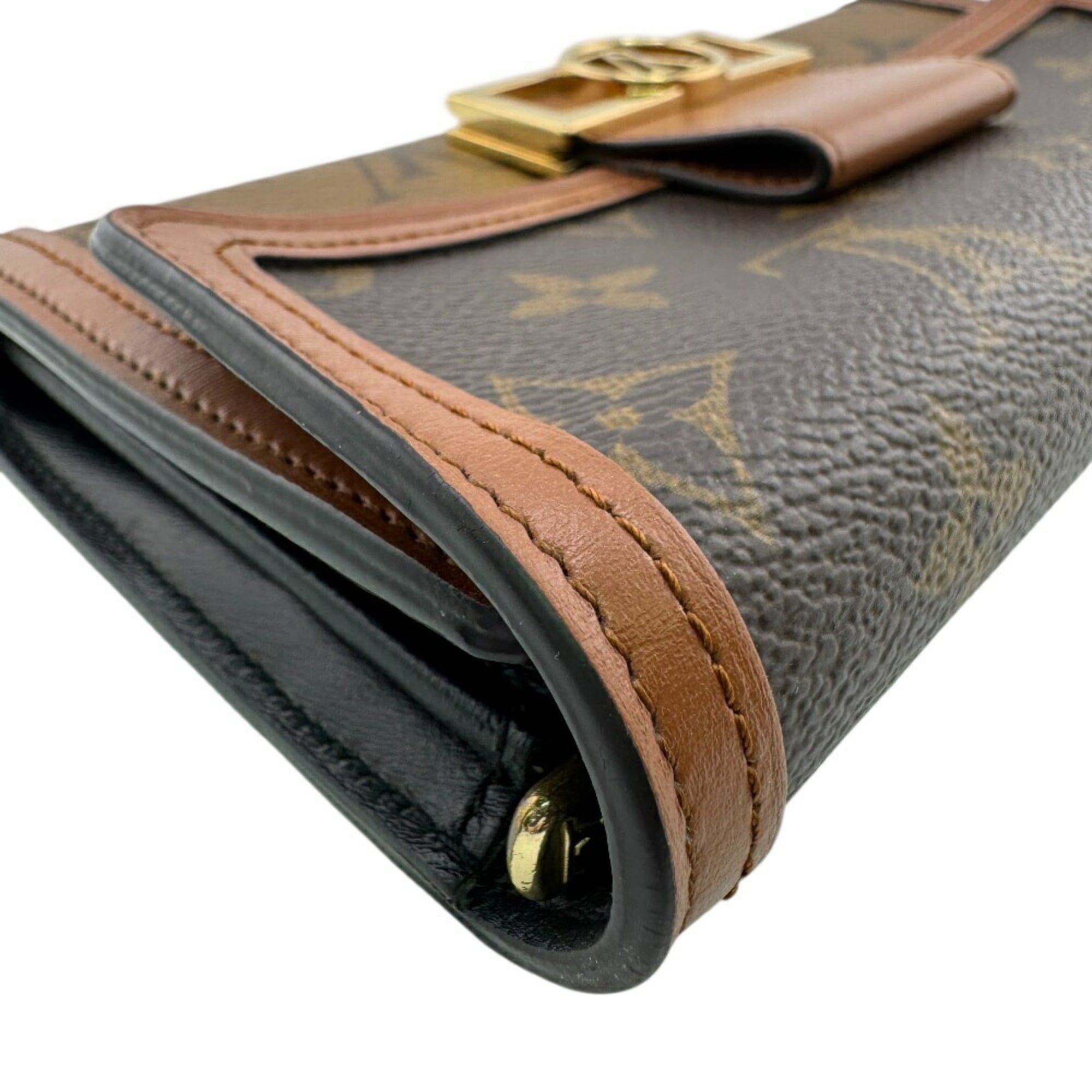 Monogram Reverse Leather Long Wallet (Bi-Fold) (Pre-Owned) - Louis Vuitton - Modalova