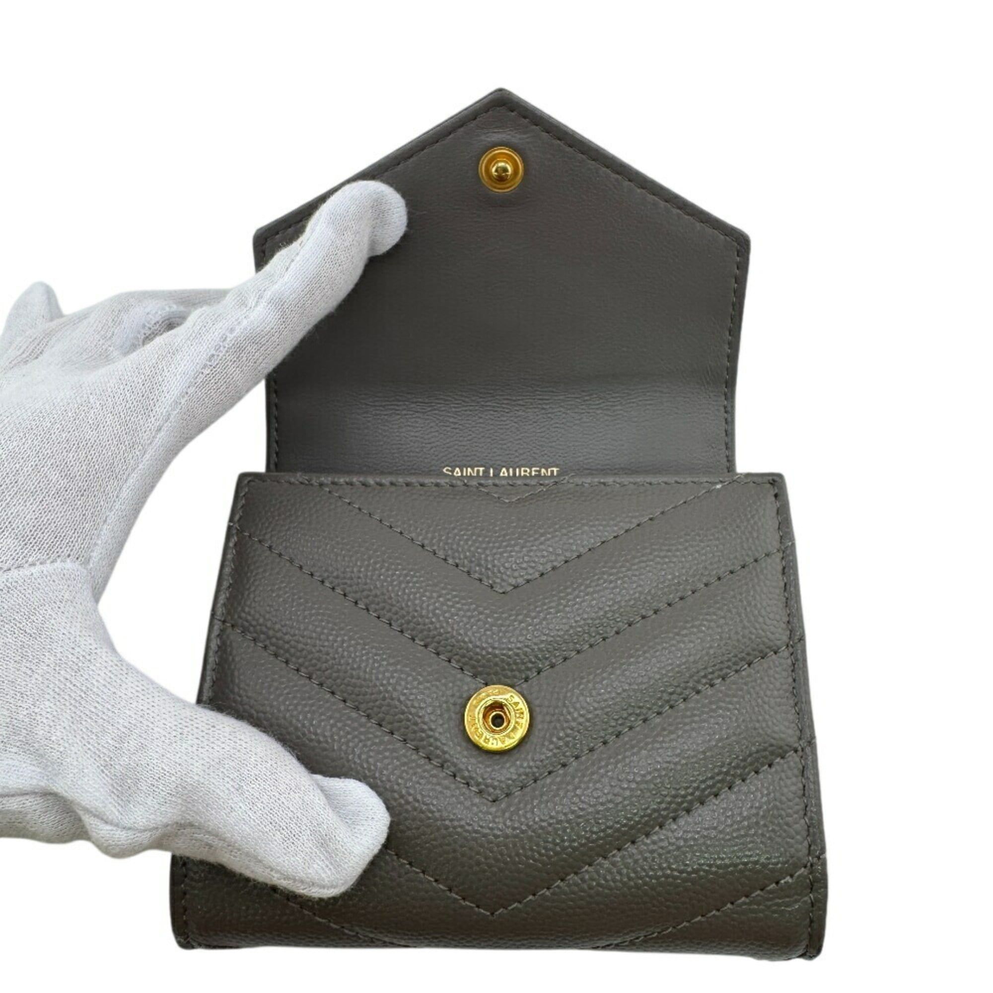 Leather Wallet (Tri-Fold) (Pre-Owned) - Saint Laurent - Modalova