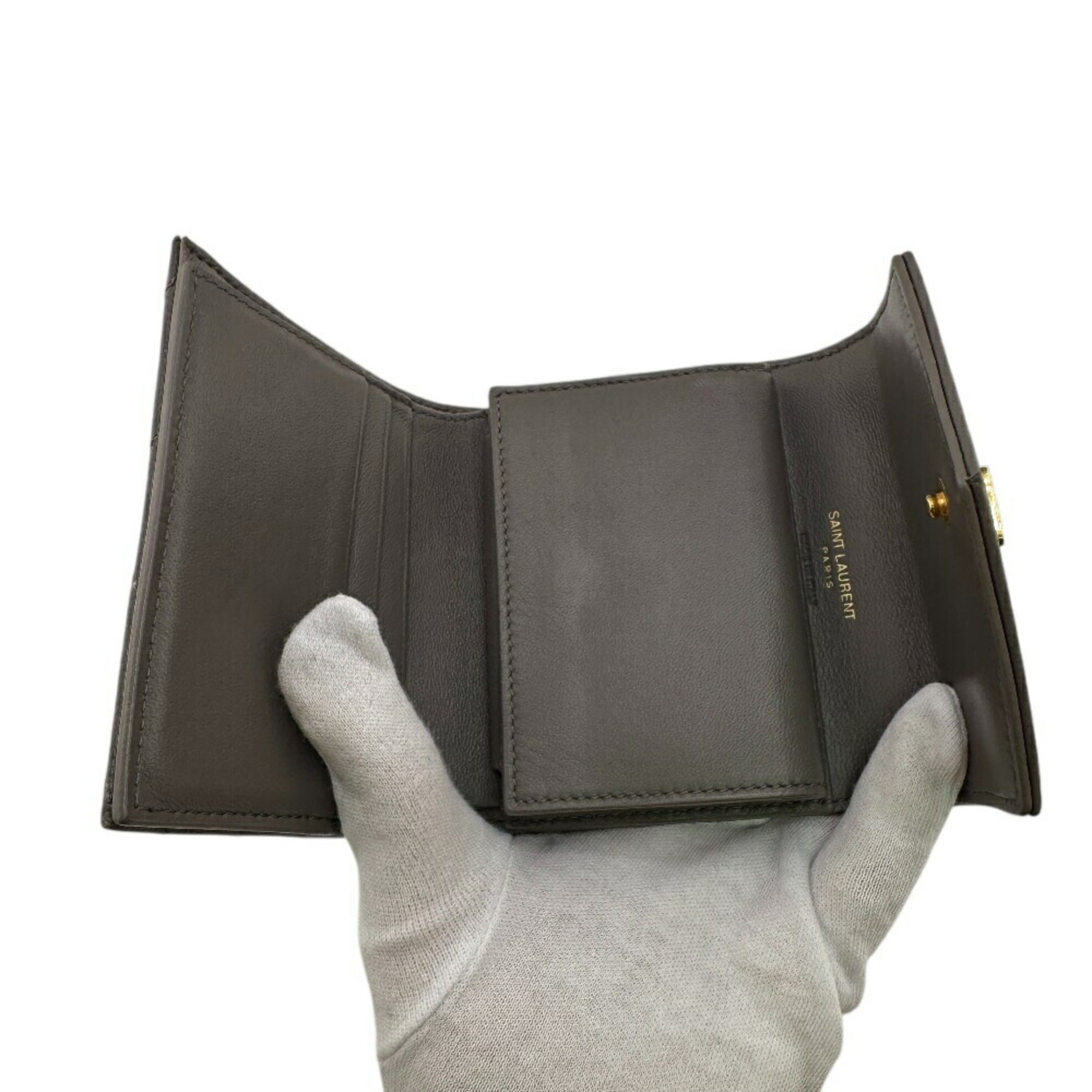 Leather Wallet (Tri-Fold) (Pre-Owned) - Saint Laurent - Modalova