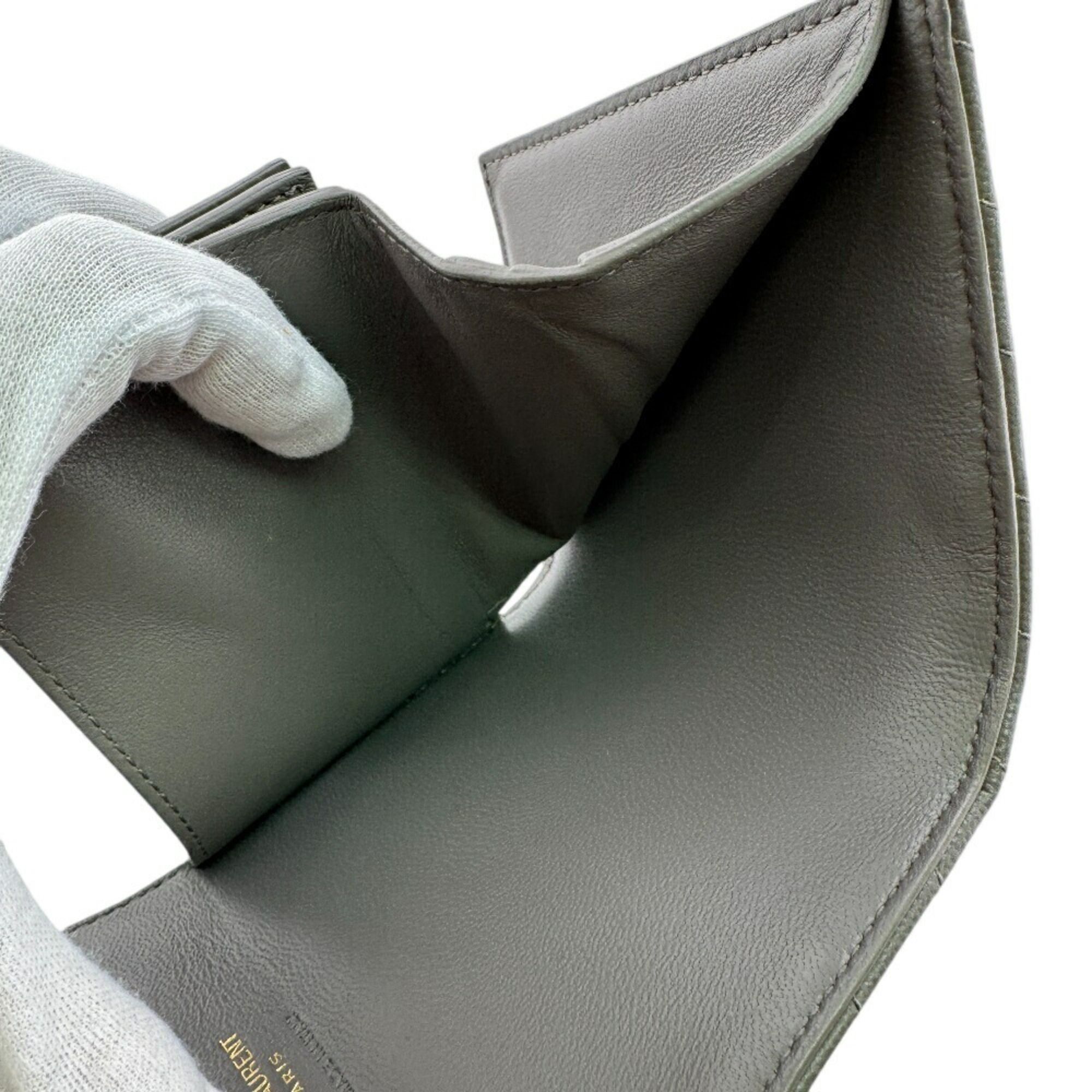 Leather Wallet (Tri-Fold) (Pre-Owned) - Saint Laurent - Modalova