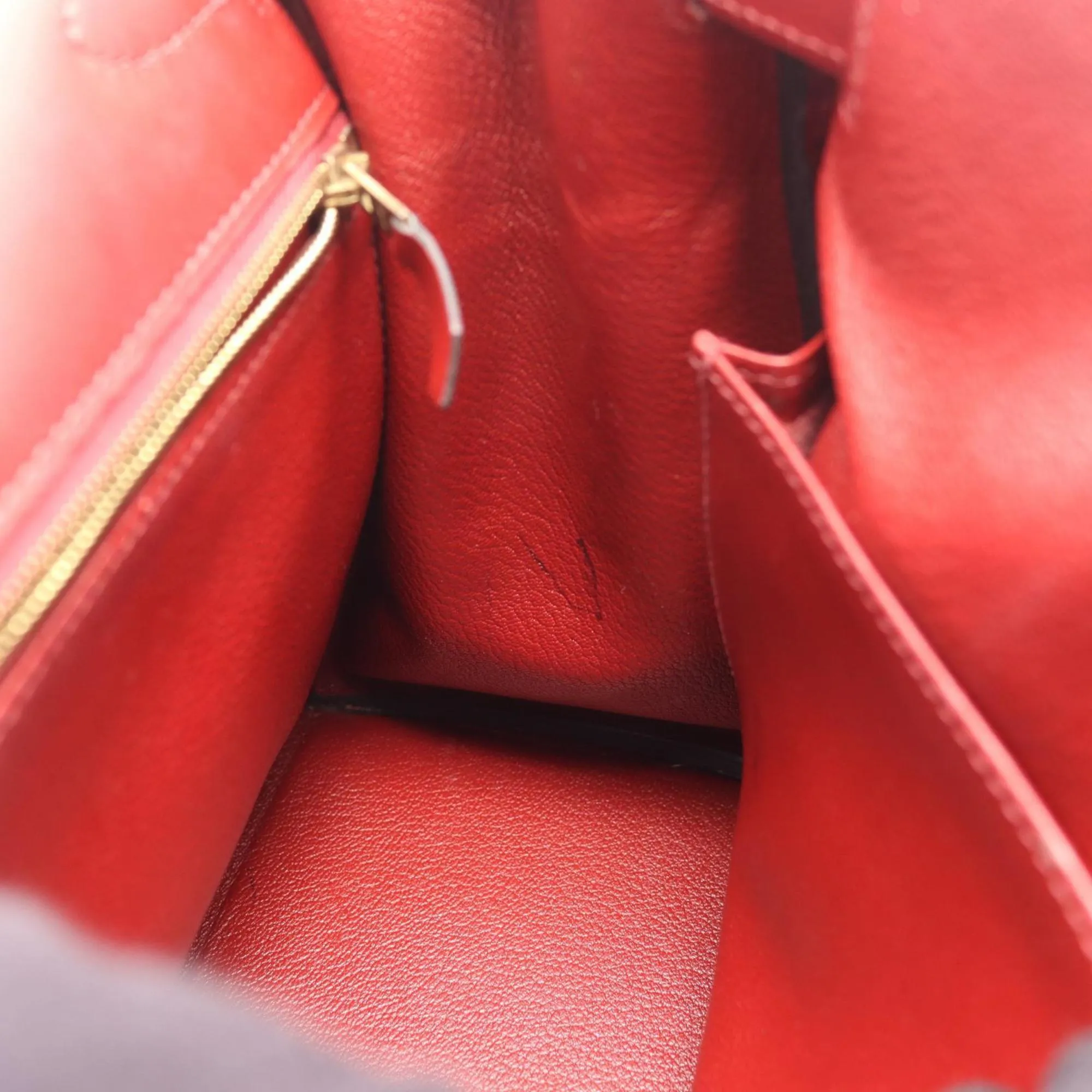 Vibrato Leather Leather Handbag (Pre-Owned) - Hermes - Modalova