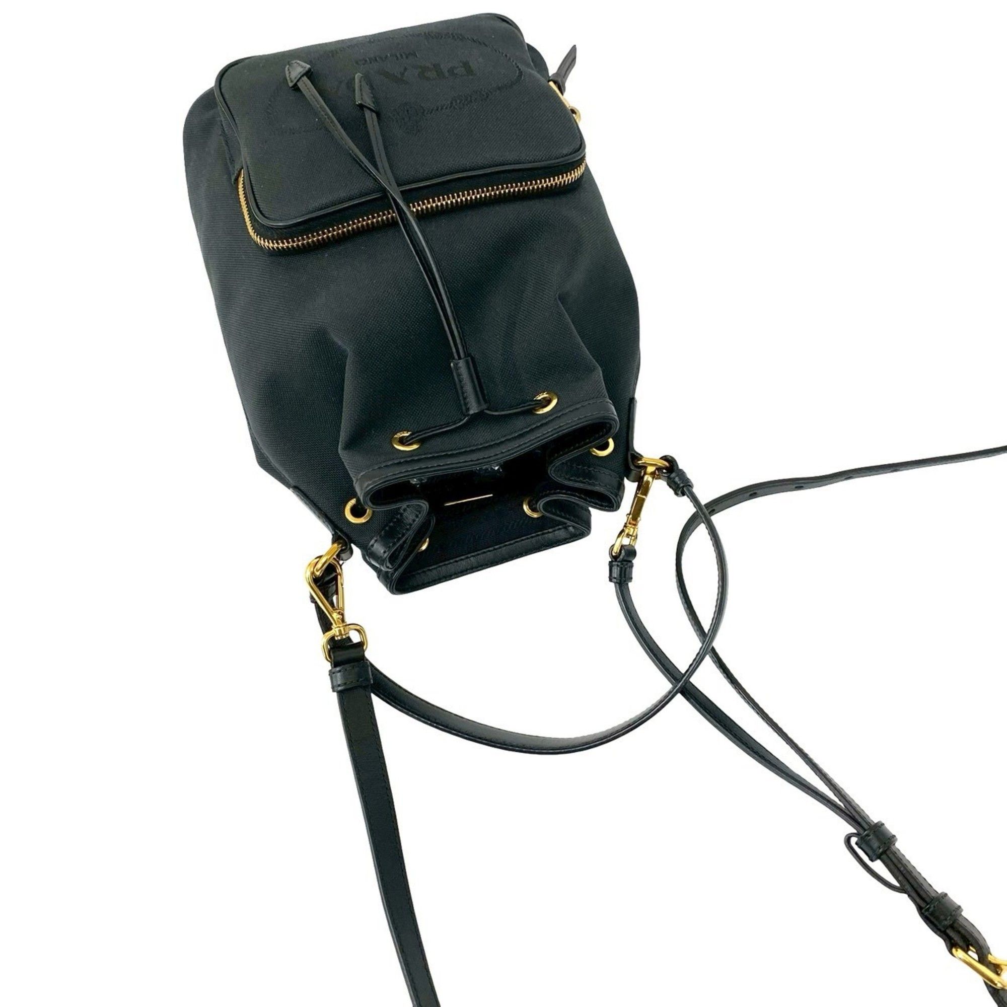 Canvas Leather Handbag Shoulder Bag (Pre-Owned) - Prada - Modalova