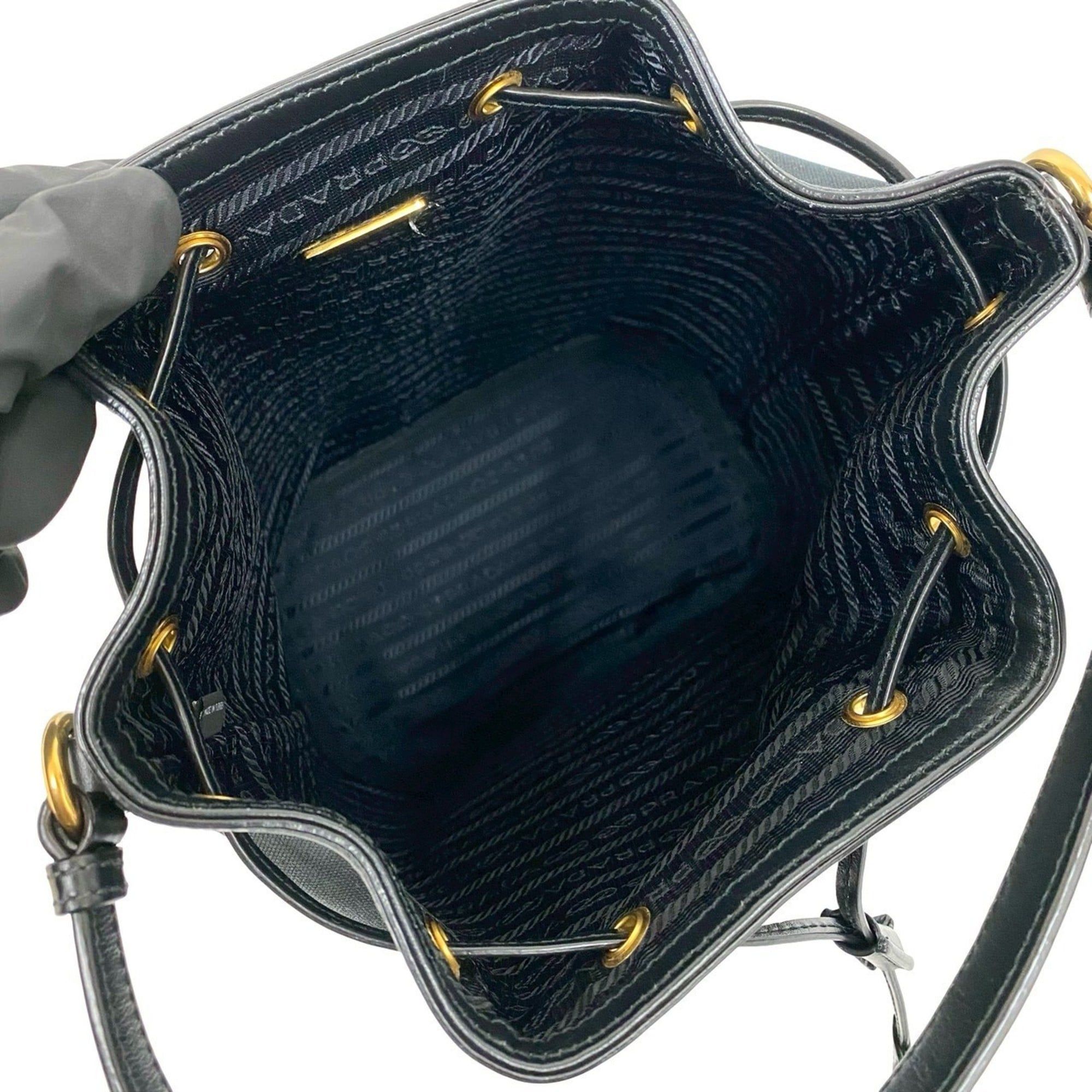 Canvas Leather Handbag Shoulder Bag (Pre-Owned) - Prada - Modalova