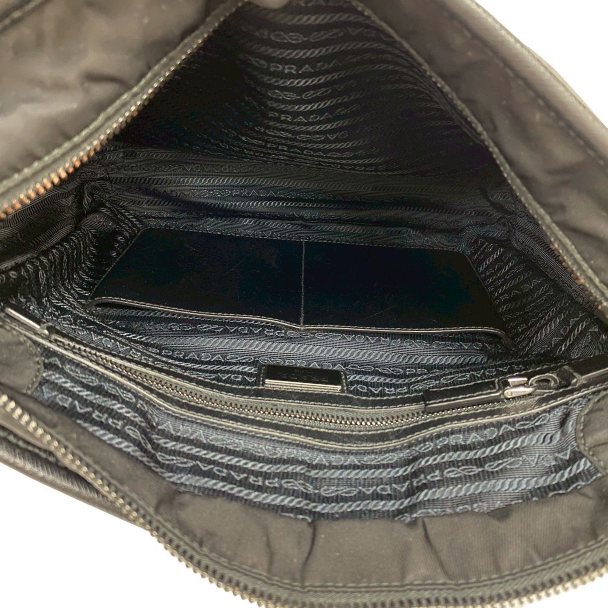 Nylon Leather Messenger Bag Shoulder Bag (Pre-Owned) - Prada - Modalova