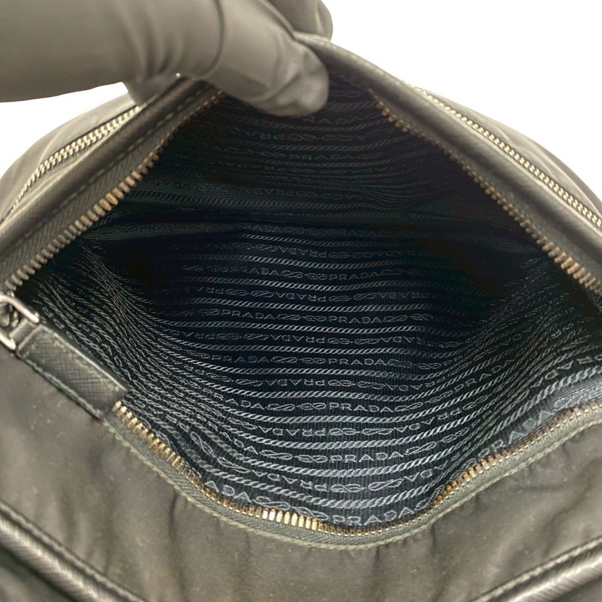 Nylon Leather Messenger Bag Shoulder Bag (Pre-Owned) - Prada - Modalova