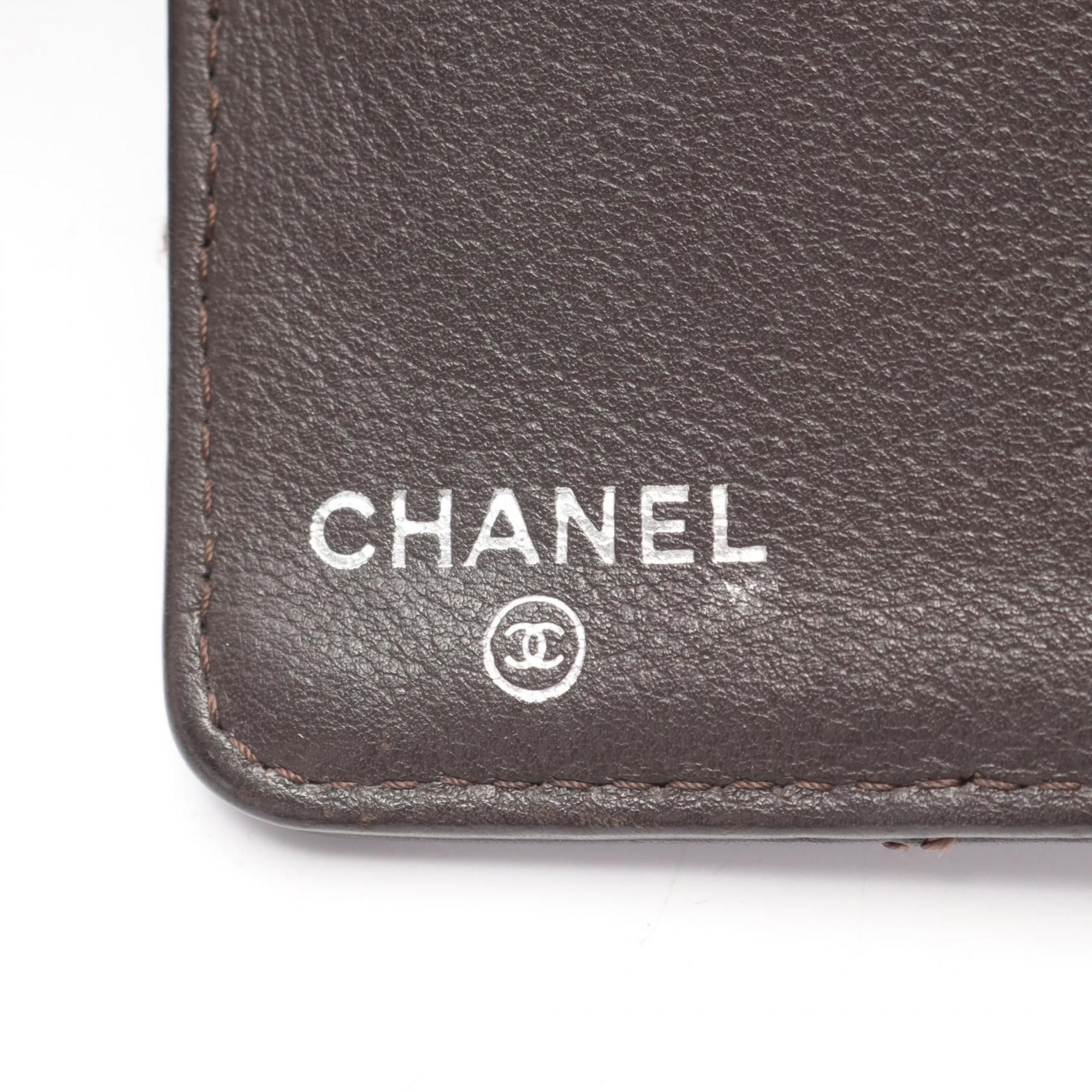 Leather Long Wallet (Bi-Fold) (Pre-Owned) - Chanel - Modalova