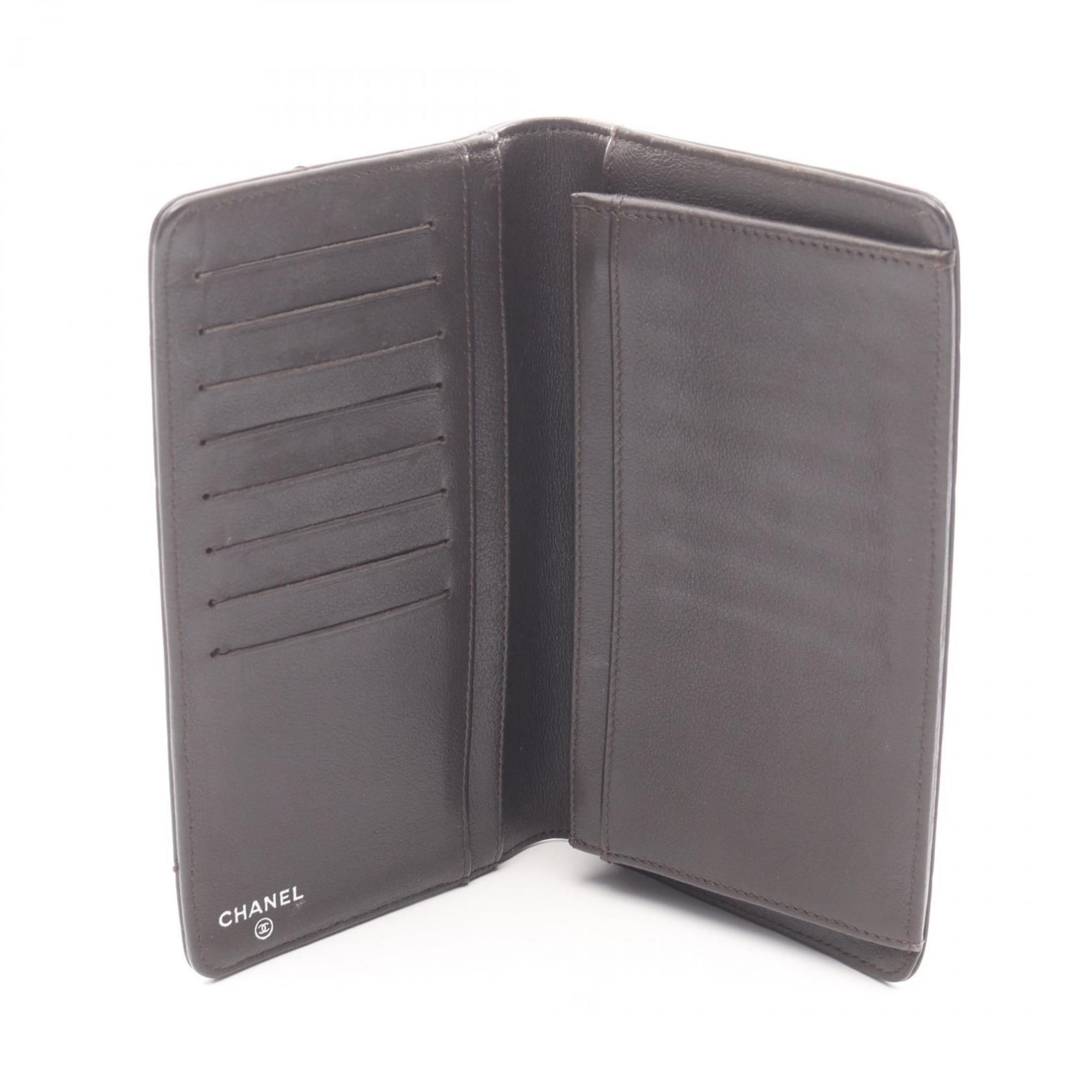 Leather Long Wallet (Bi-Fold) (Pre-Owned) - Chanel - Modalova