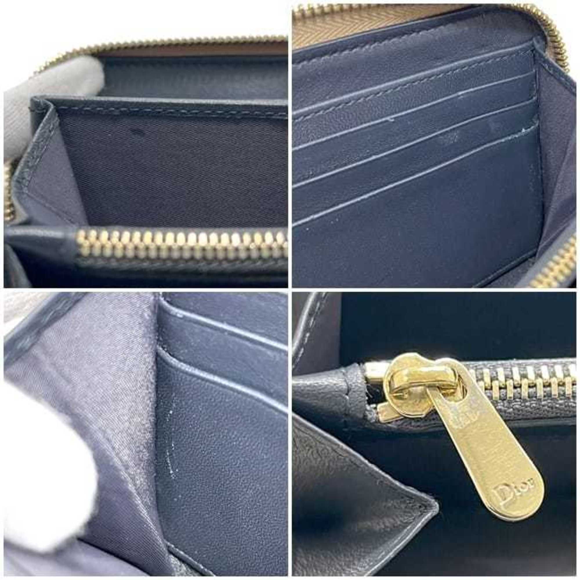 Leather Long Wallet (Bi-Fold) (Pre-Owned) - Christian Dior - Modalova