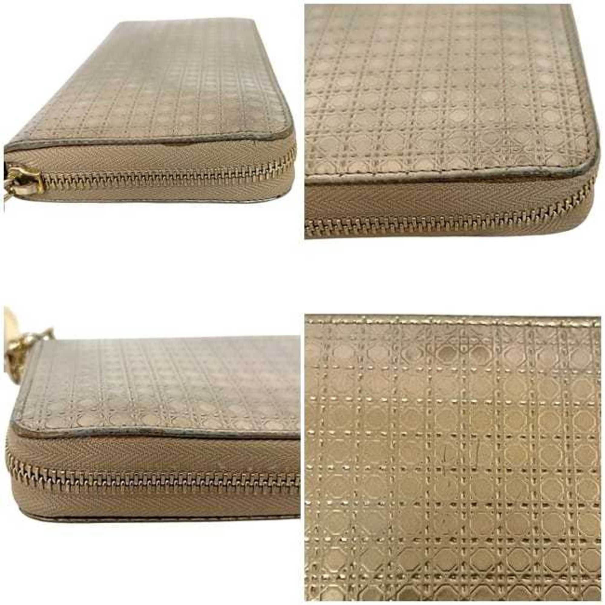 Leather Long Wallet (Bi-Fold) (Pre-Owned) - Christian Dior - Modalova
