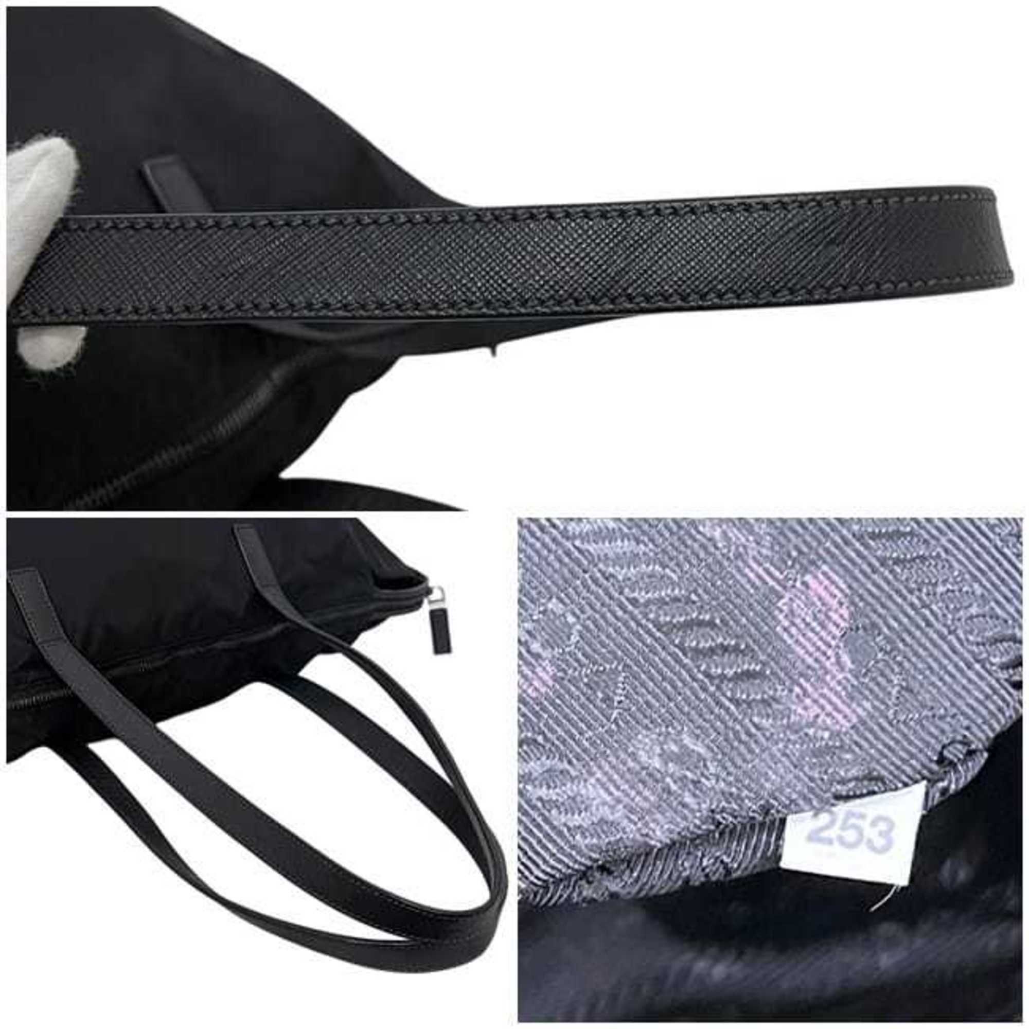 Nylon Leather Tote Bag (Pre-Owned) - Prada - Modalova