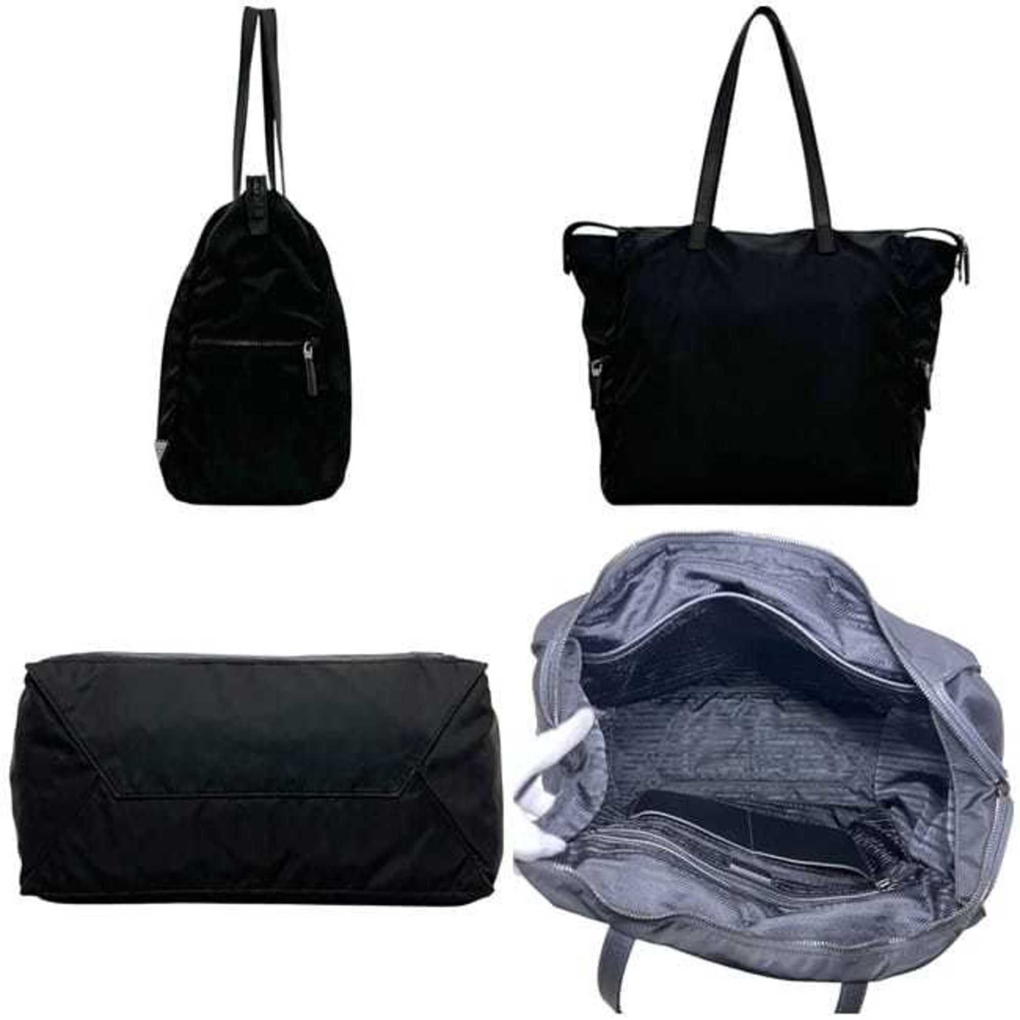 Nylon Leather Tote Bag (Pre-Owned) - Prada - Modalova