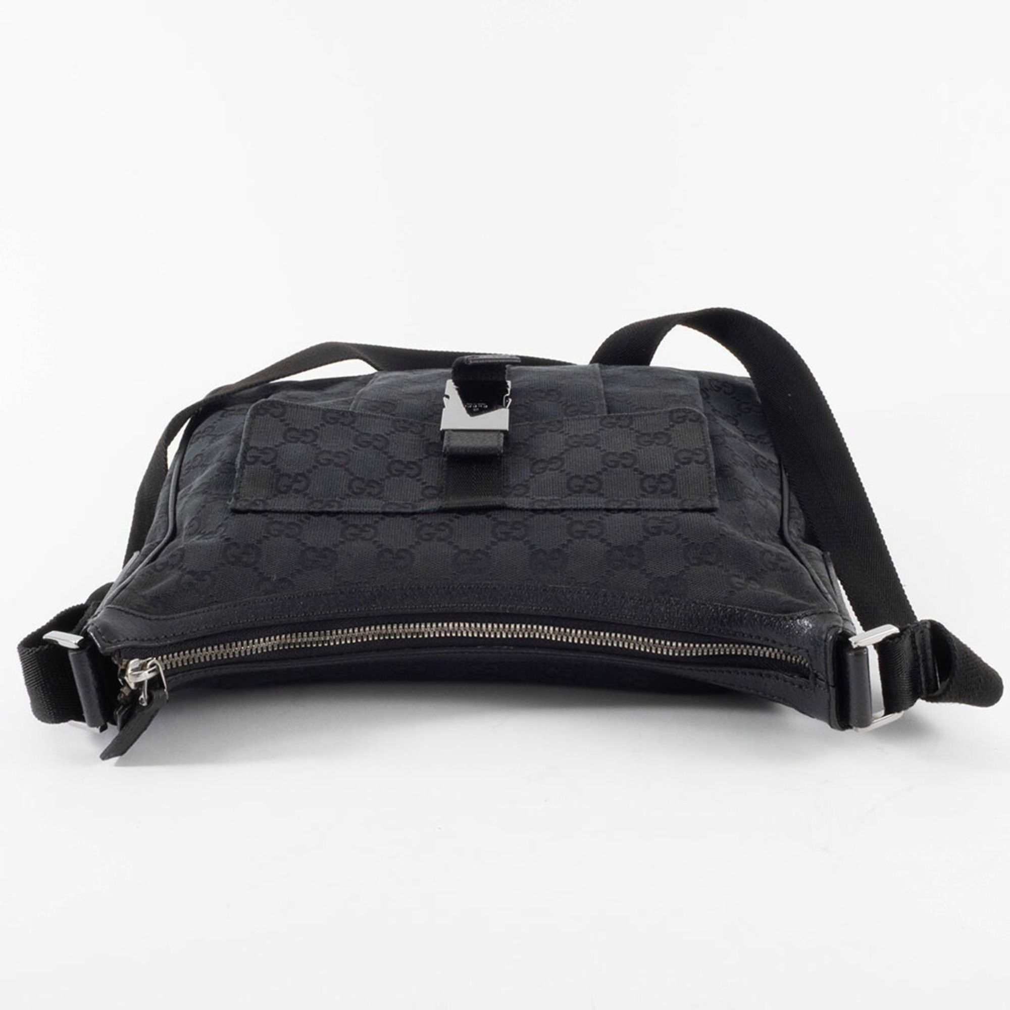 Gg Canvas Leather Shoulder Bag (Pre-Owned) - Gucci - Modalova