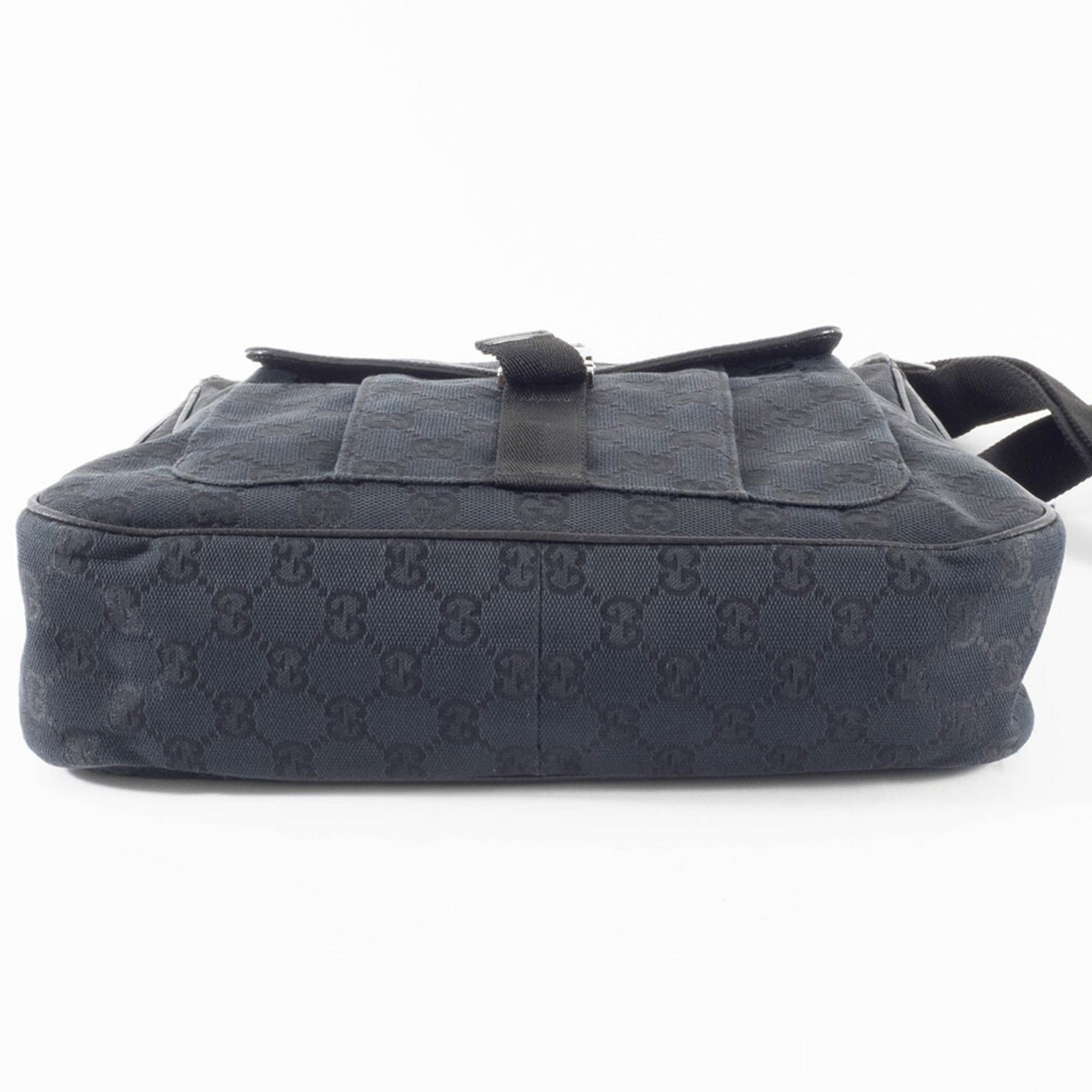 Gg Canvas Leather Shoulder Bag (Pre-Owned) - Gucci - Modalova