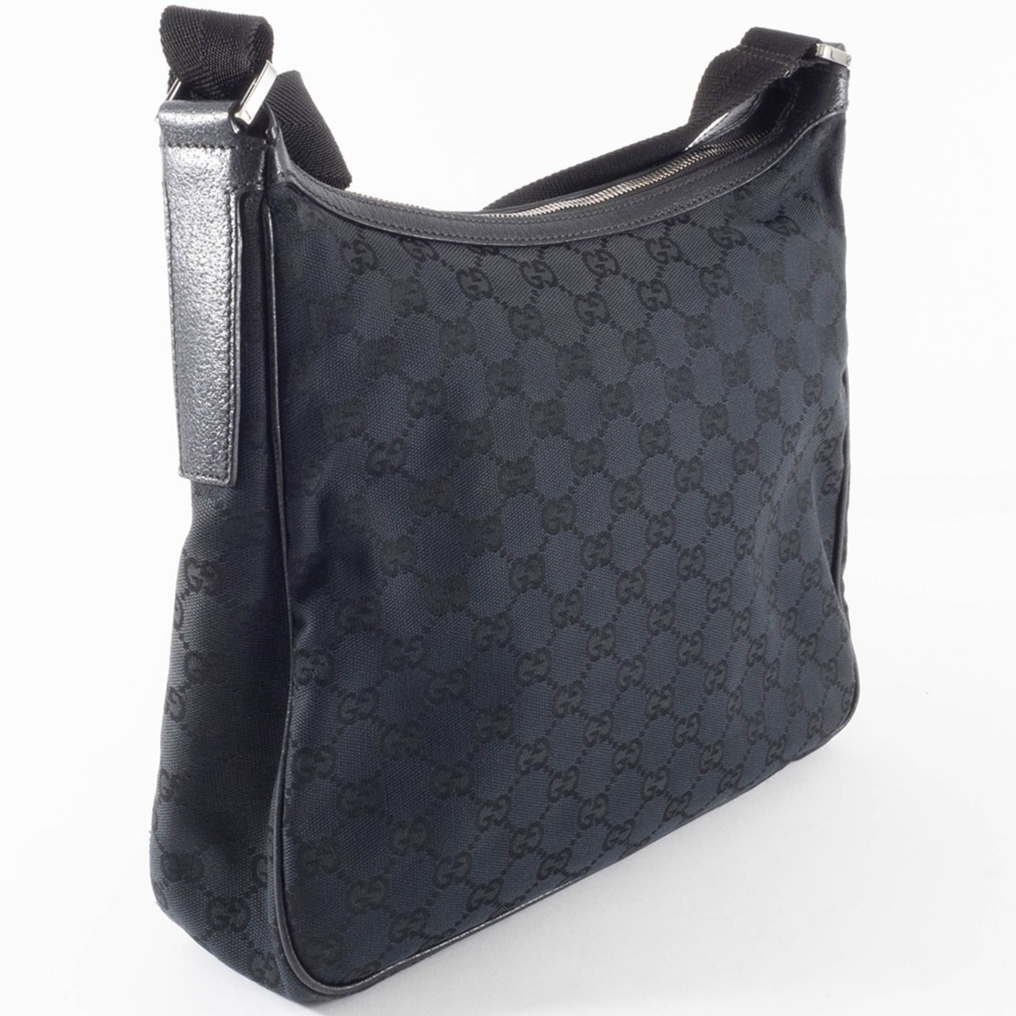 Gg Canvas Leather Shoulder Bag (Pre-Owned) - Gucci - Modalova
