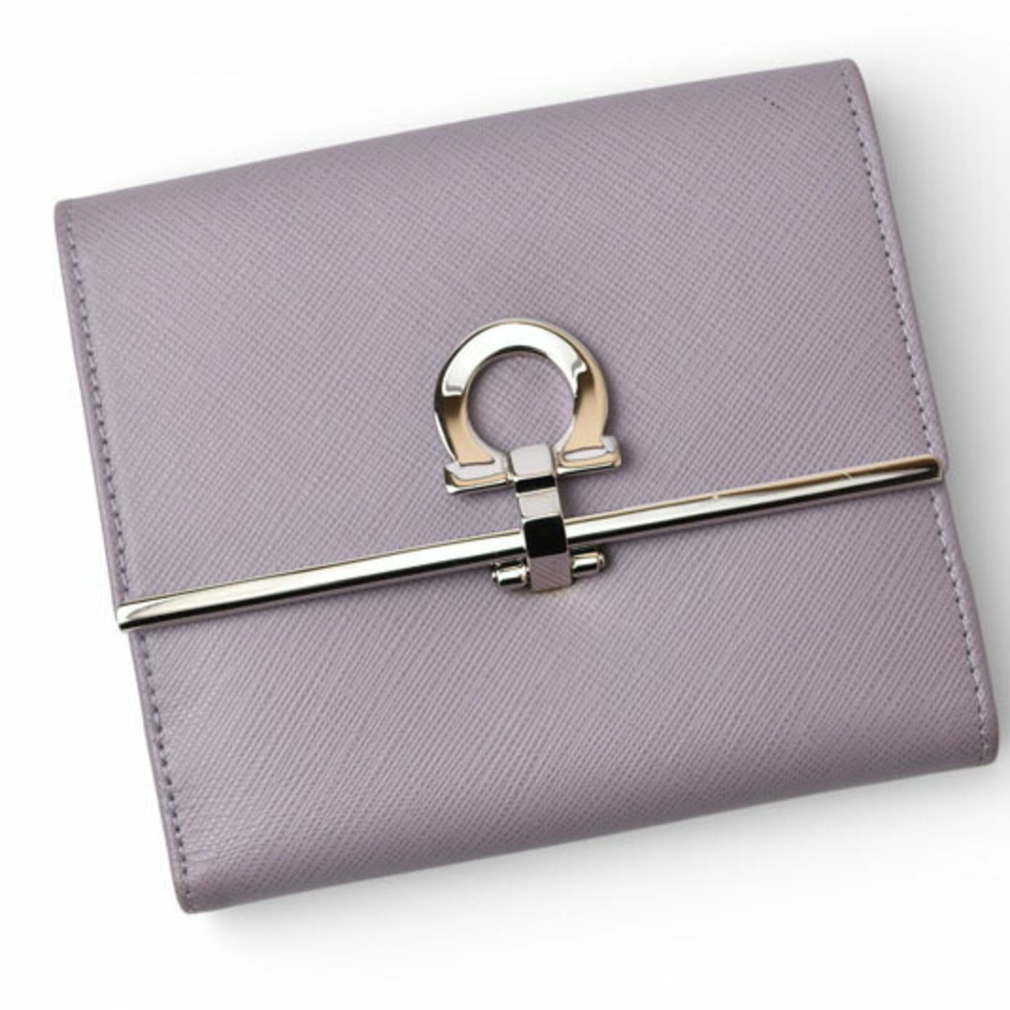 Gancini Leather Wallet (Tri-Fold) (Pre-Owned) - Salvatore Ferragamo - Modalova
