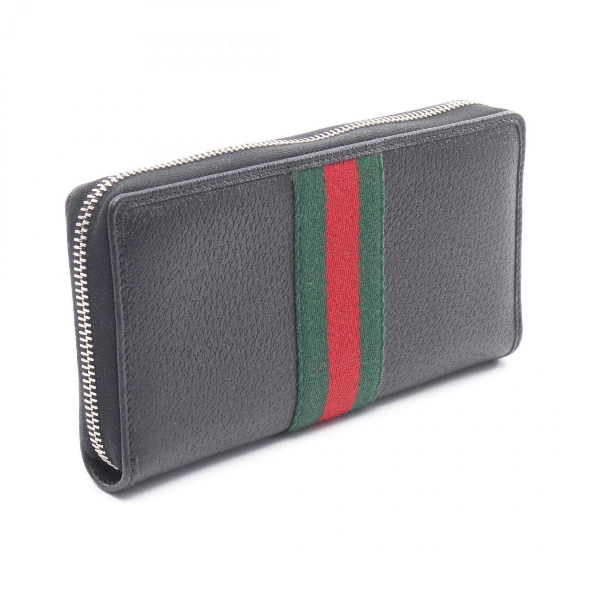 Leather Long Wallet (Bi-Fold) (Pre-Owned) - Gucci - Modalova