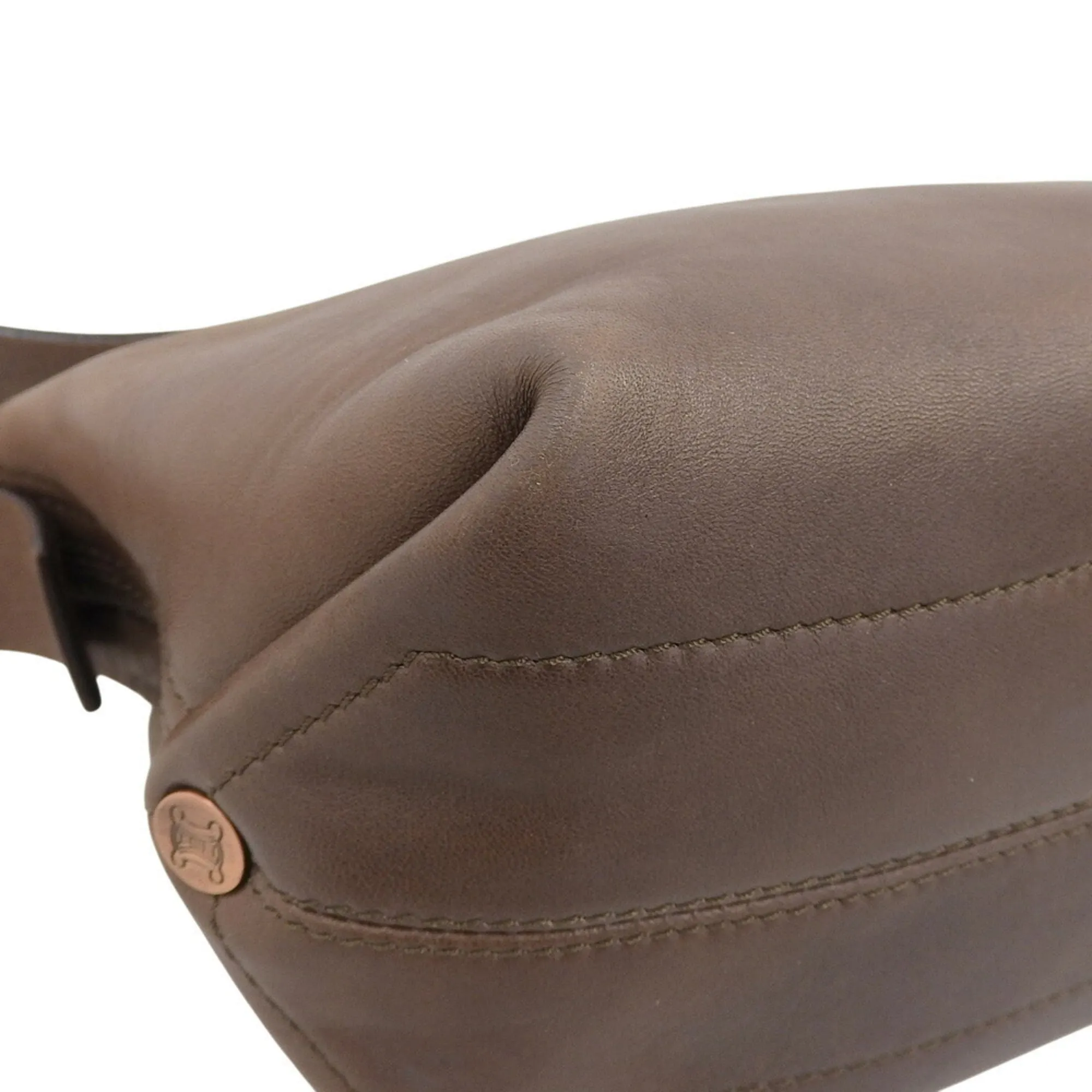 Dark Leather Shoulder Bag (Pre-Owned) - Celine - Modalova
