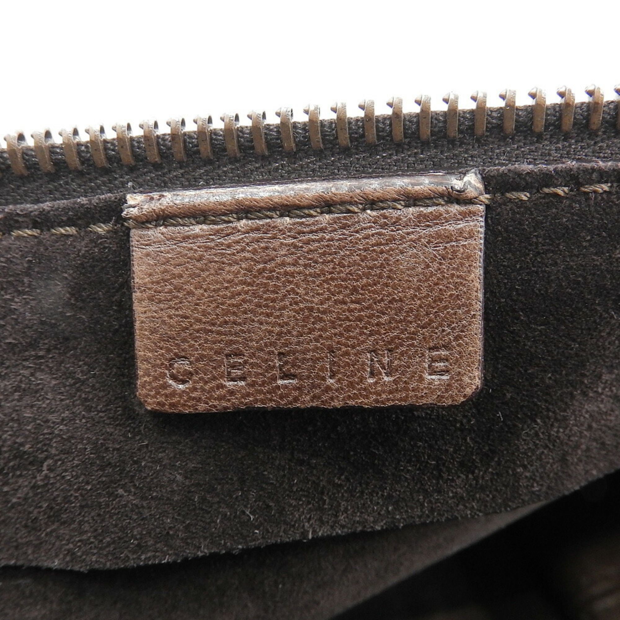 Dark Leather Shoulder Bag (Pre-Owned) - Celine - Modalova